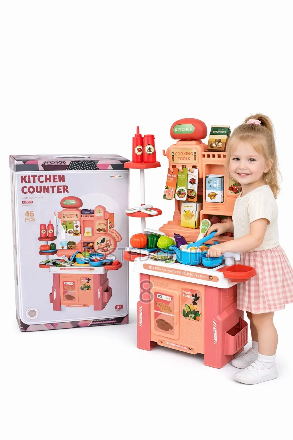 Kids Pretend Kitchen Set – Fun Cooking Toy With Accessories Included