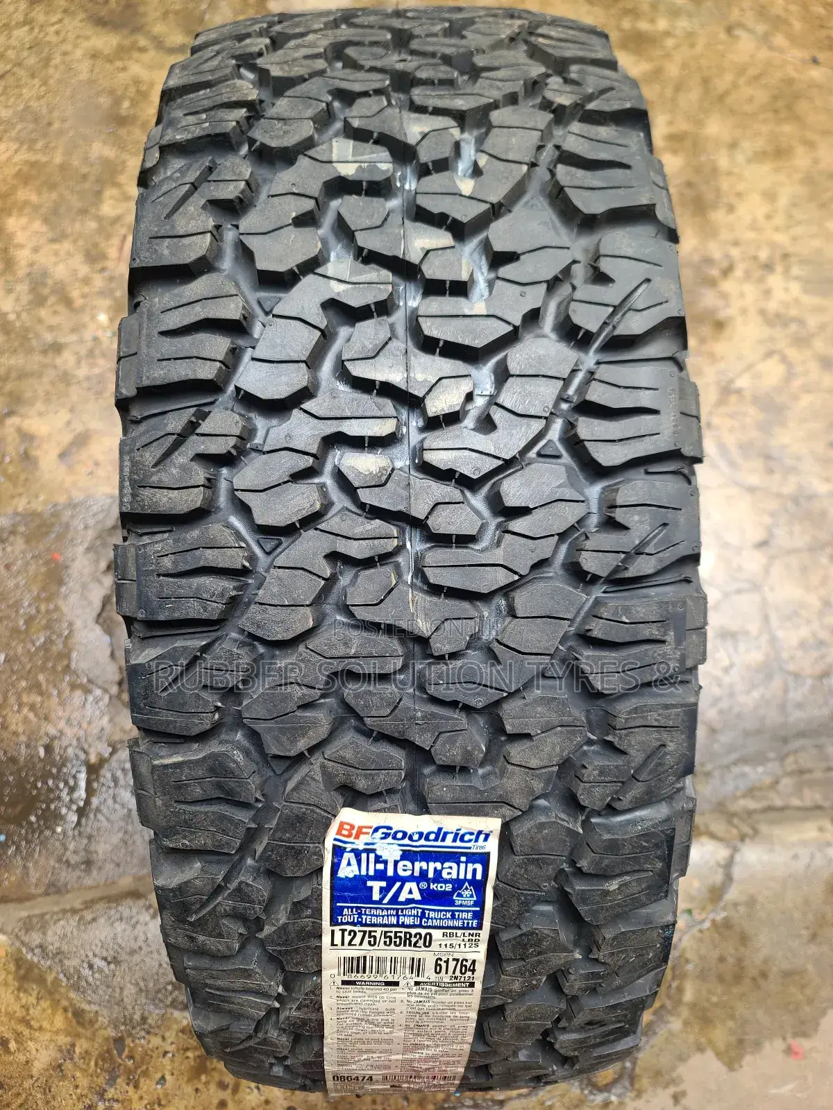 275/55r20 Bf Goodrich Tyres a/Tk02 All-Terrain