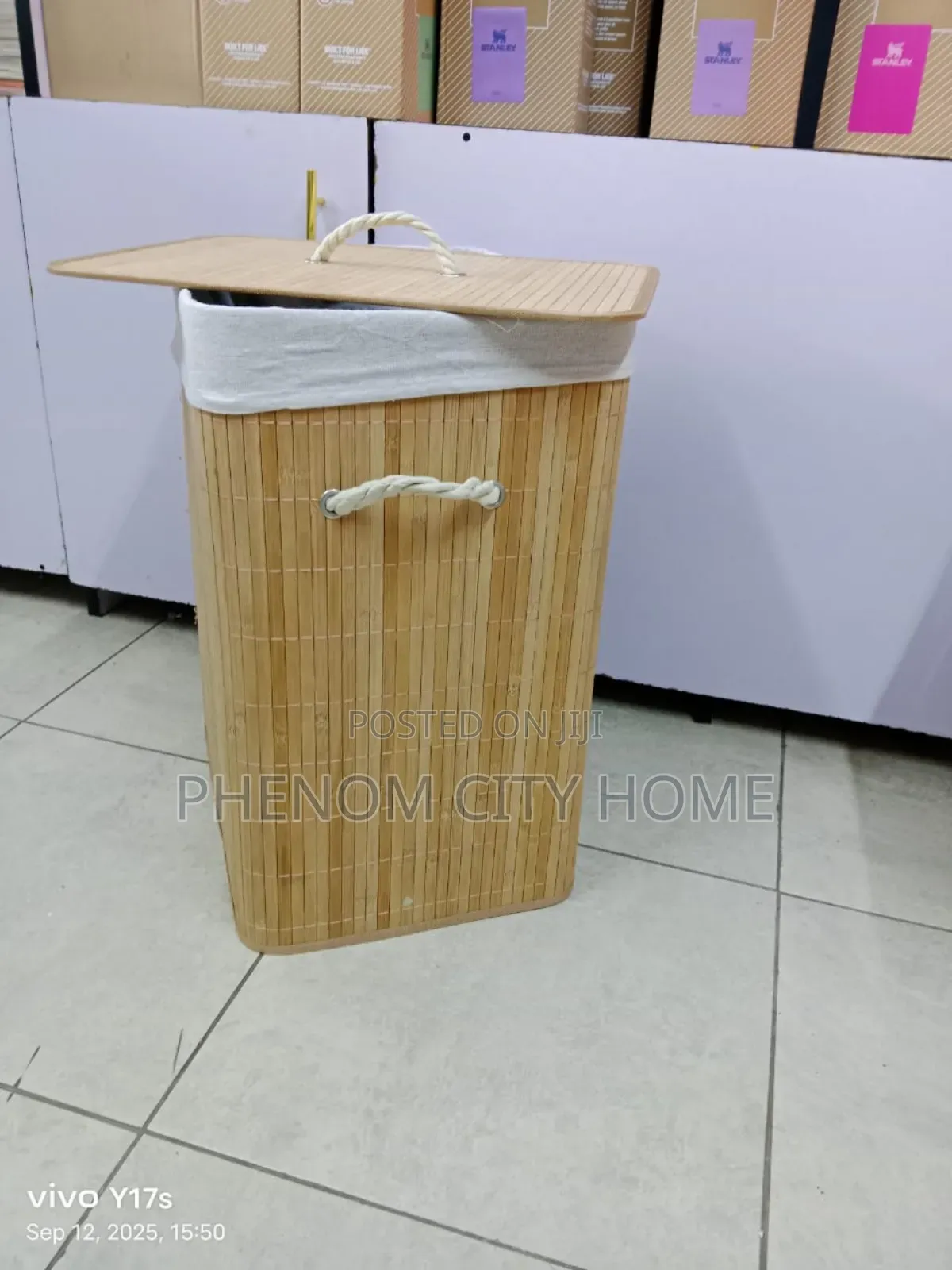 Foldable Wooden/Bamboo Laundry Baskets