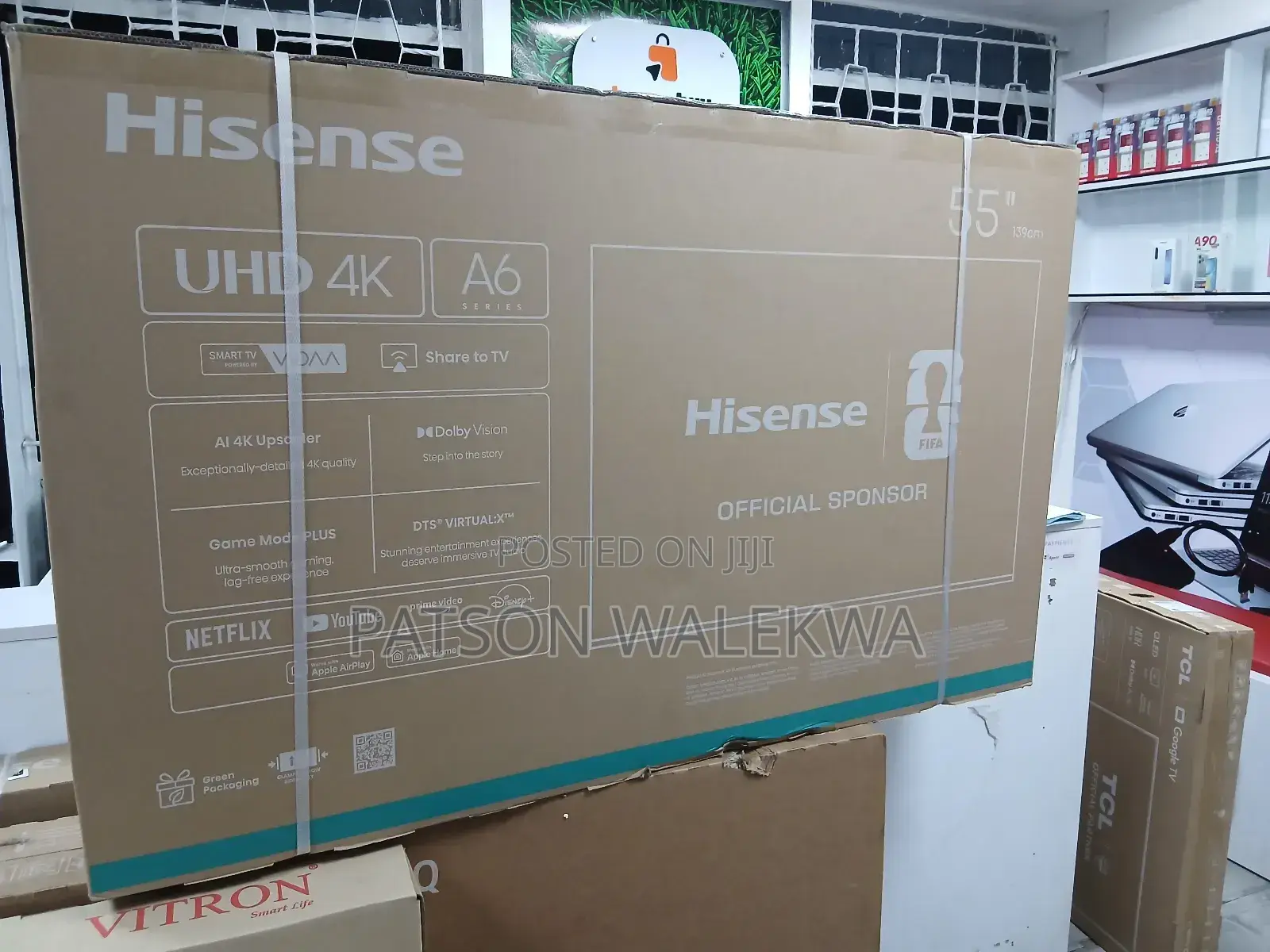 Hisense 55′′ A6q Uhd (New 2026) Smart Frameless Vidaa Tv