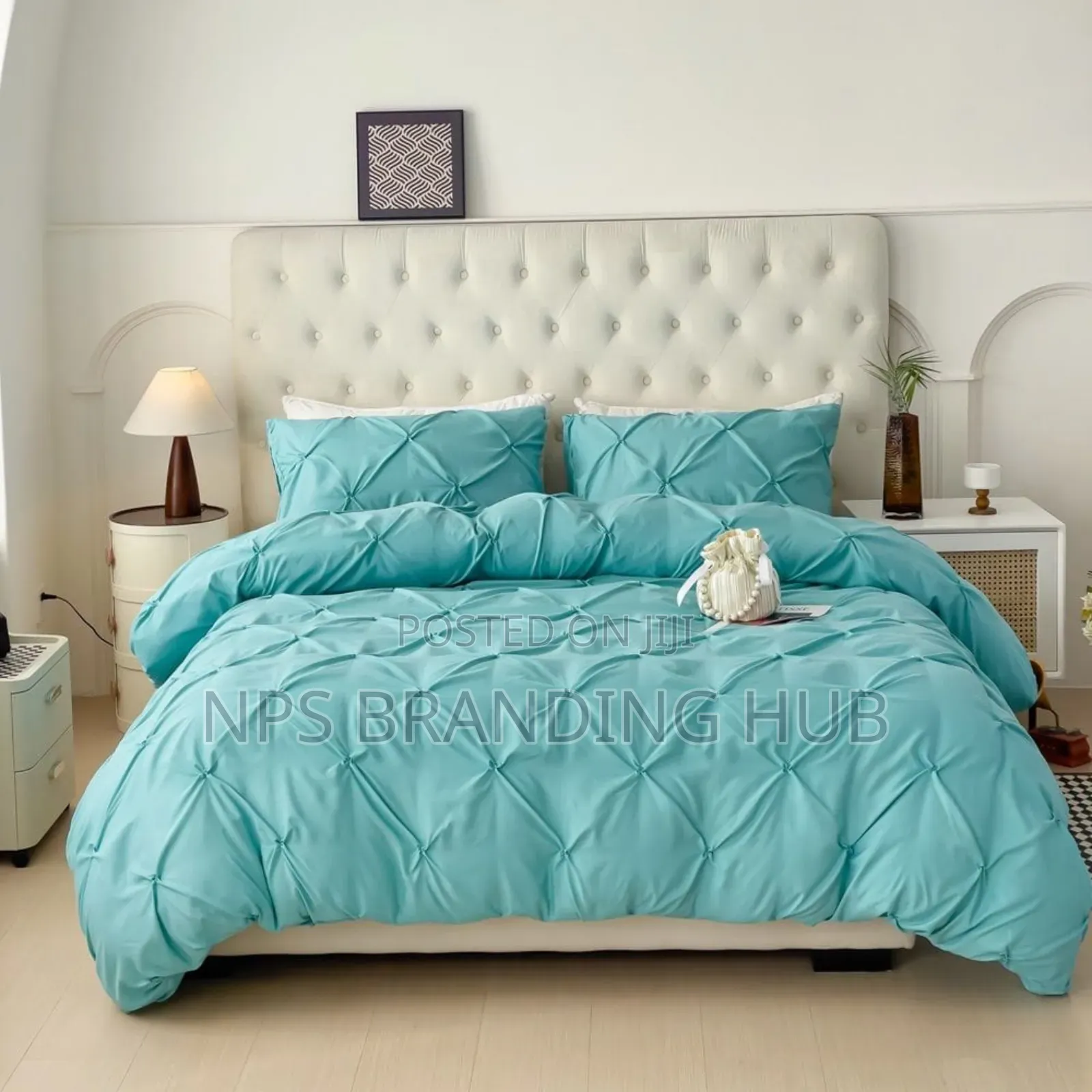 Pinch Pleat Pintuck Duvet Cover Set 6*6/6*7 Sk