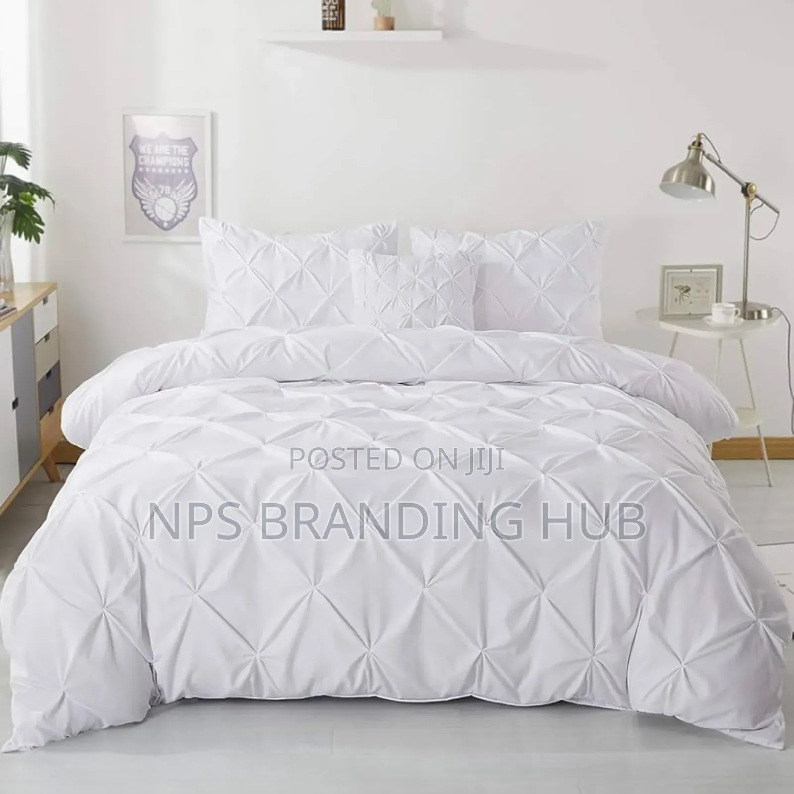 Pinch Pleat Pintuck Duvet Cover Set 6*6/6*7 Sk