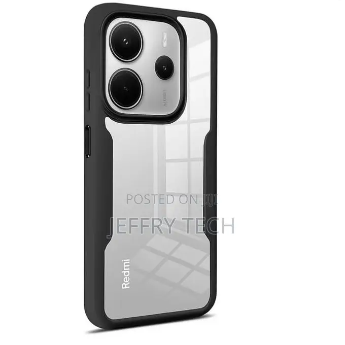 Xiaomi Redmi Note 14 Unique Transparent, Clear and Colorless With Blac