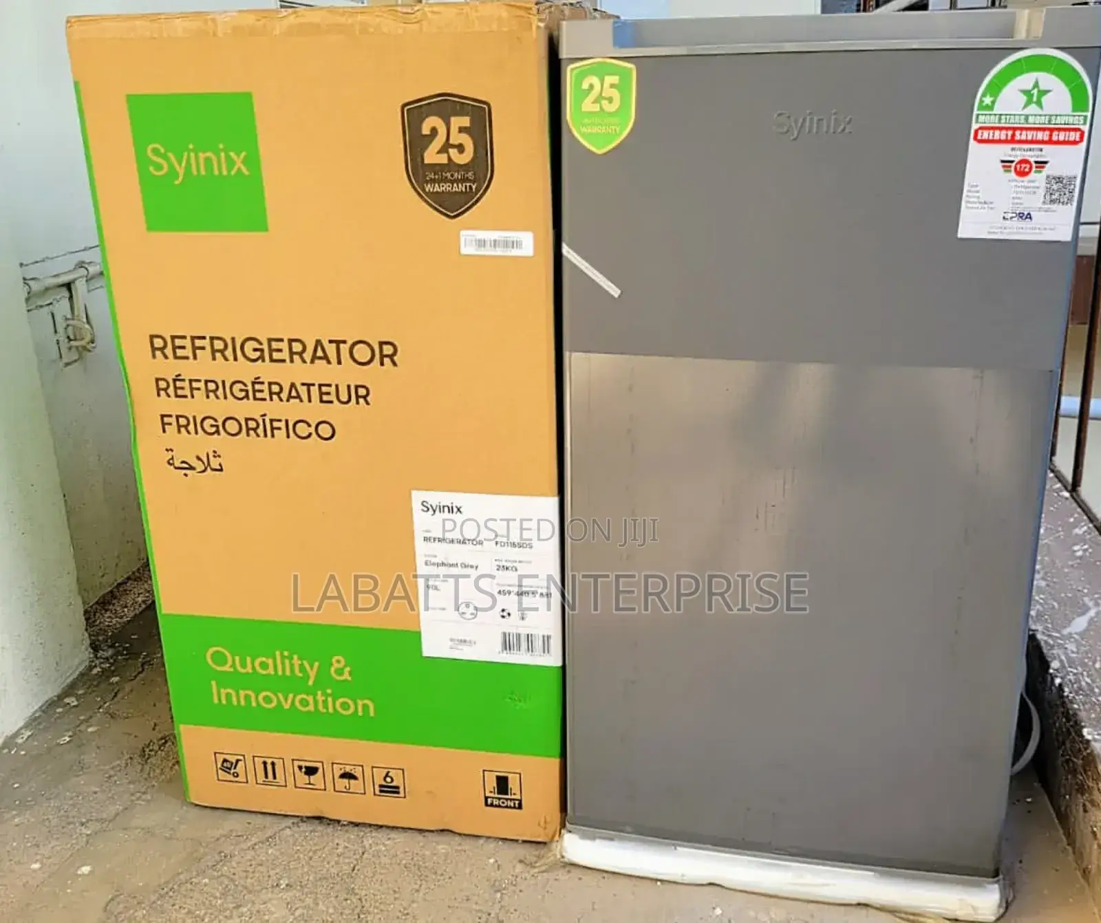 90 LTRS Syinix Single Door Refrigerator
