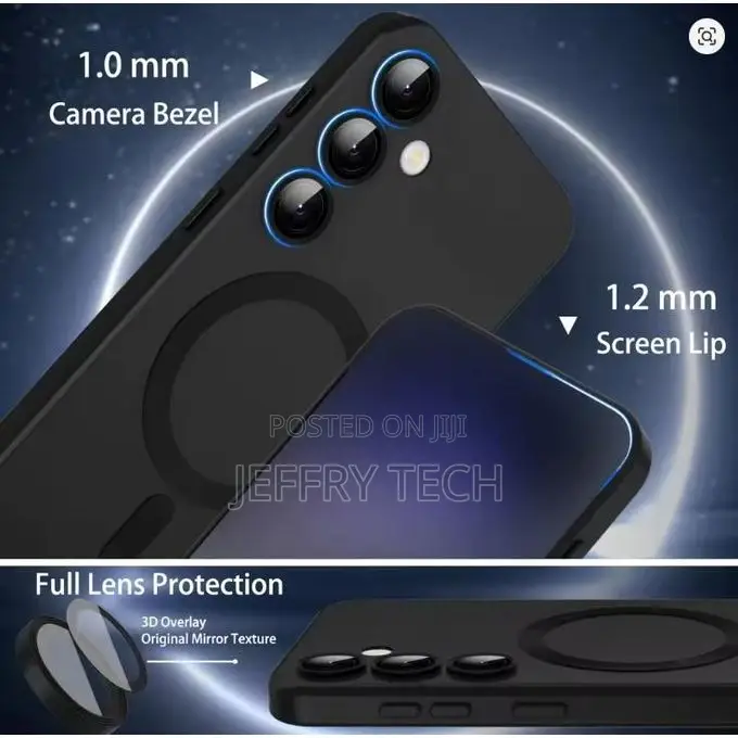 Samsung Galaxy S25 Black Magsafe Soft Feel Premium Phone Case/ Cover
