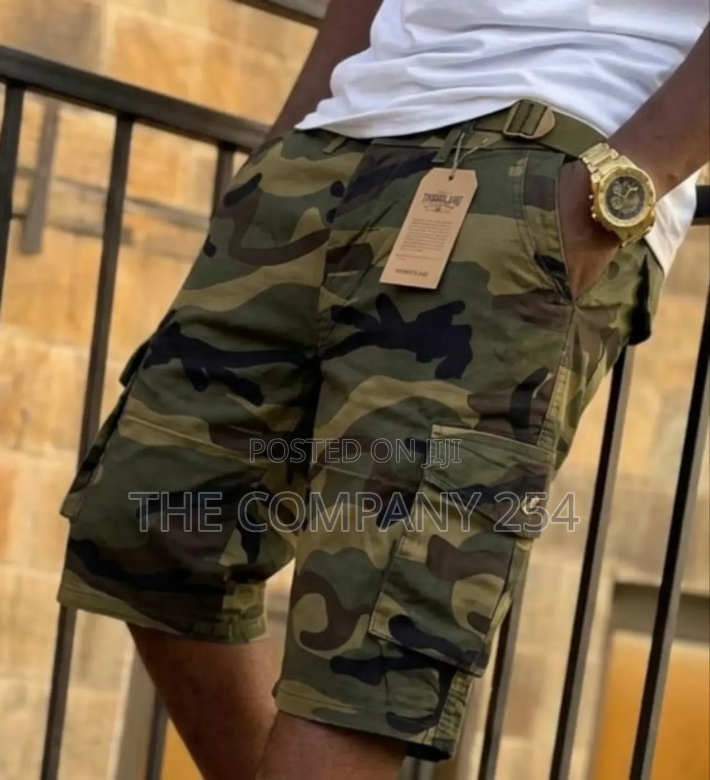 Quality Casual Khaki Camoflage Combat Men Side Pocket Cargo Shorts