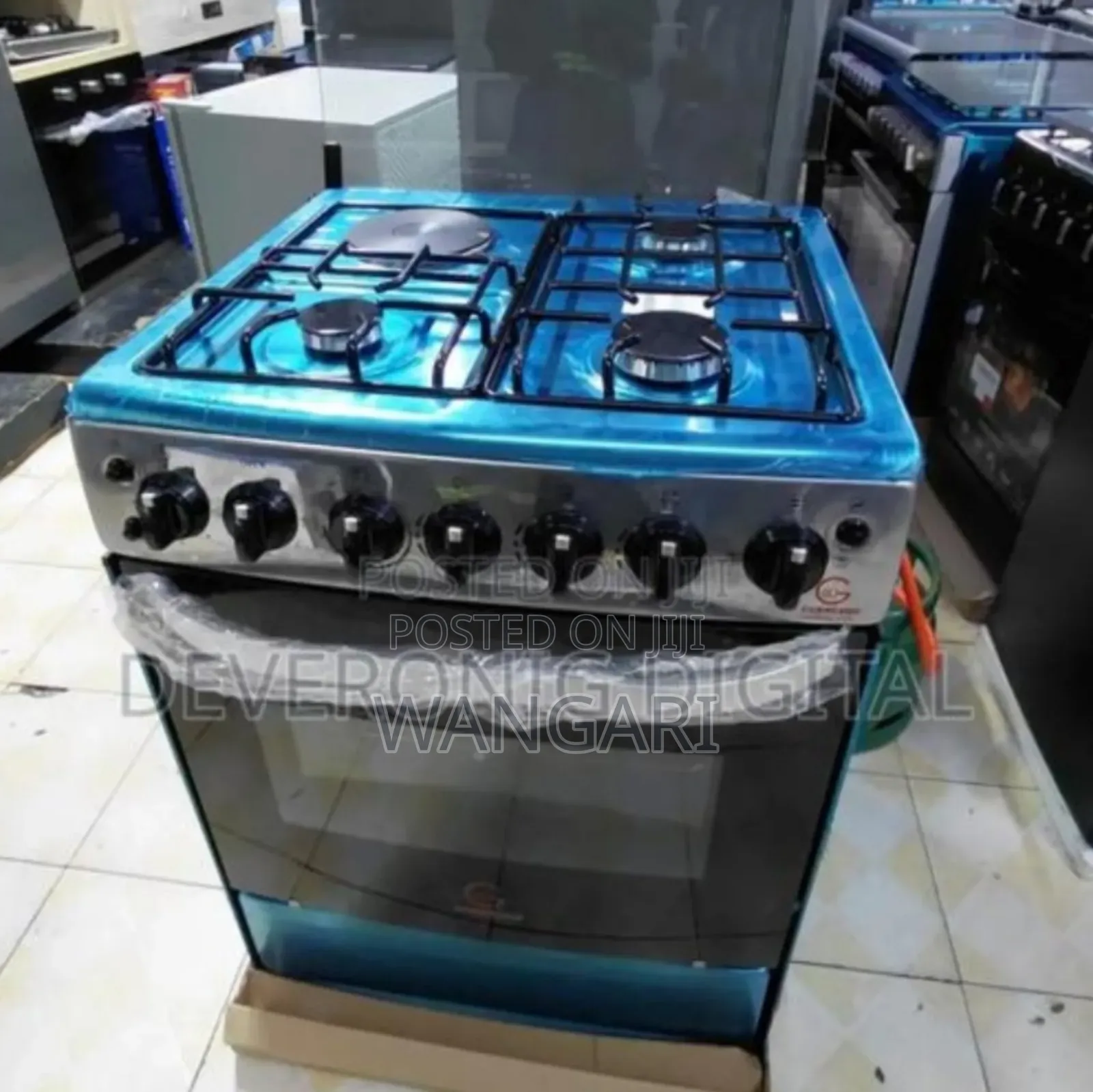 Eurochef 60 by 65 Standing Cooker 3+1