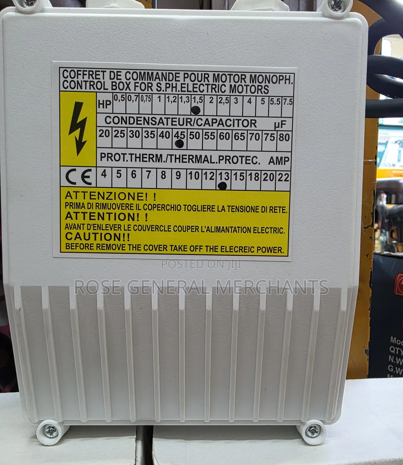 Pump Control Box (0.5 Hp)