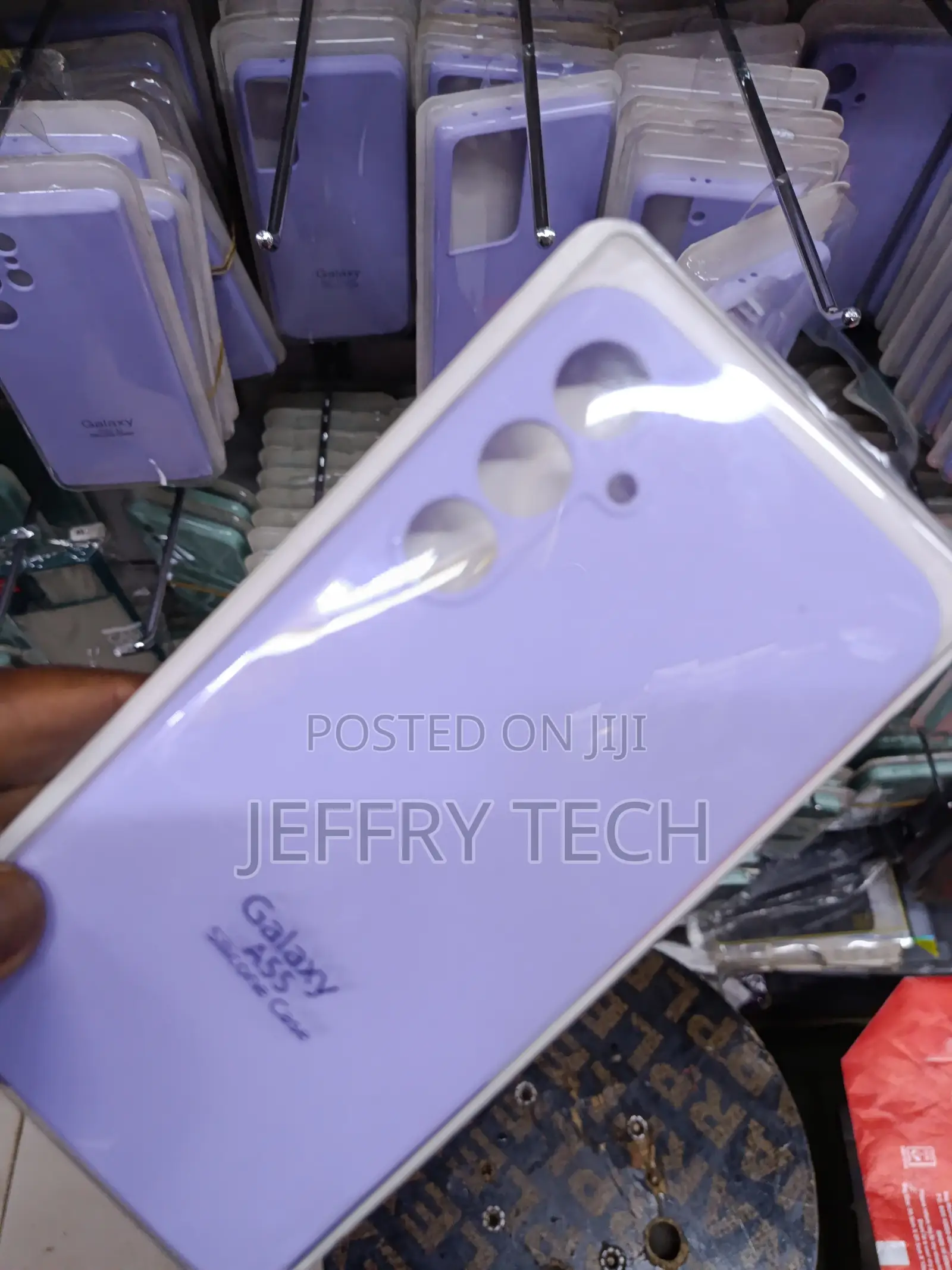 Heriff Samsung Galaxy A55 Liquid Silicone Case With Cloth Lining