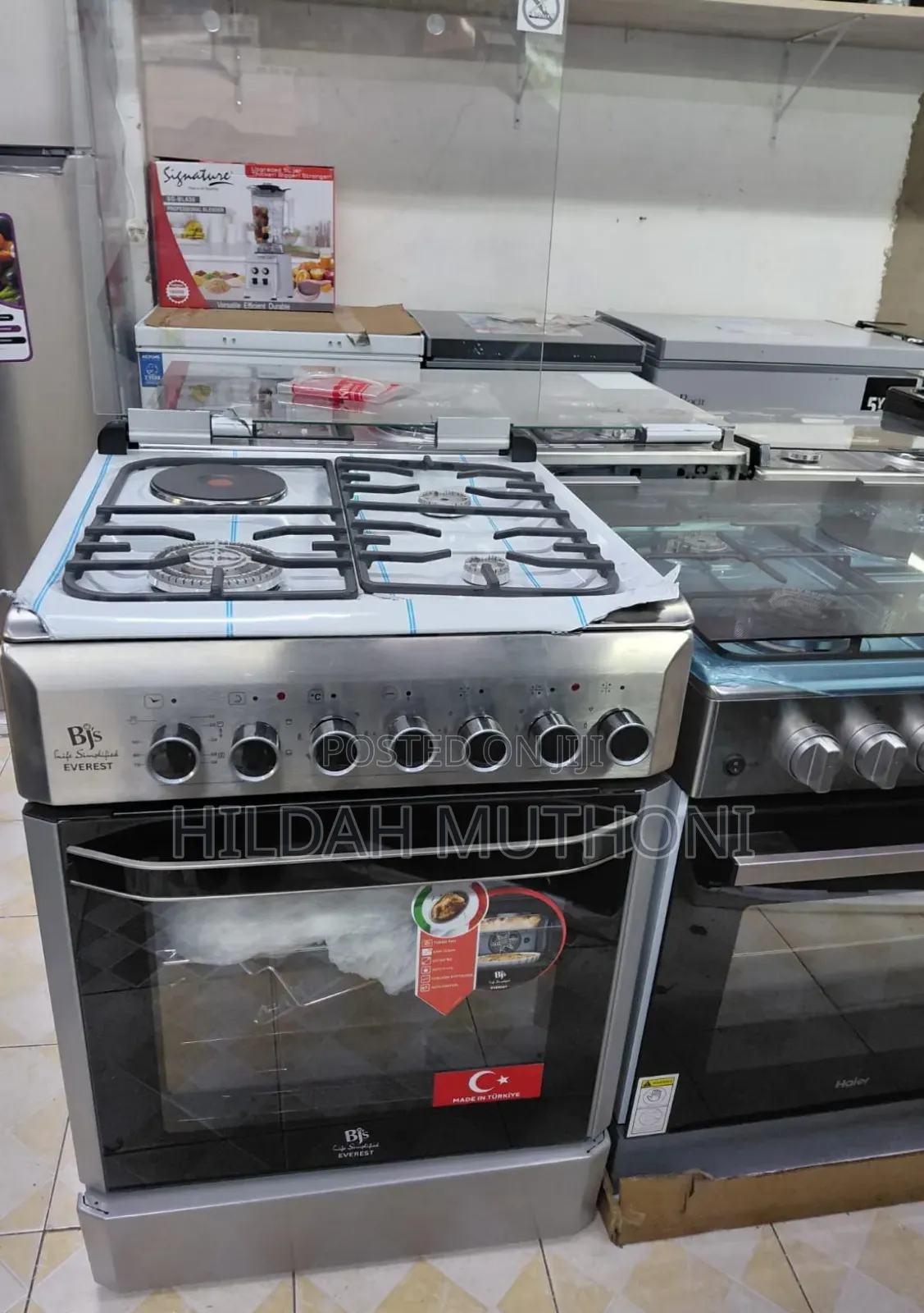 BJS Inox Everest 60 by 60cm Cooker With Wok Burner