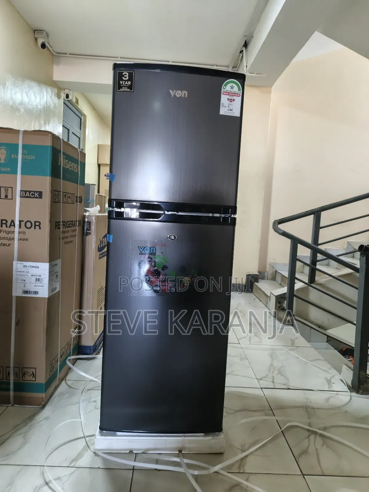 Von Vart22dhs Double Door Fridge