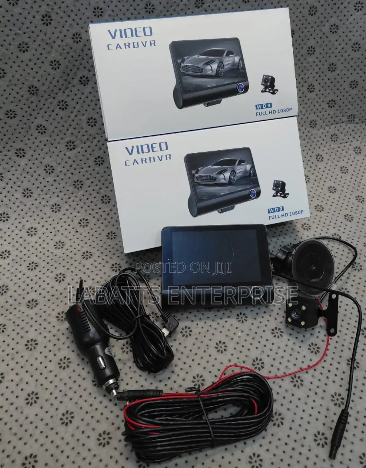 Full Hd 1080p 3‐Lens Car DVR Dash Camera