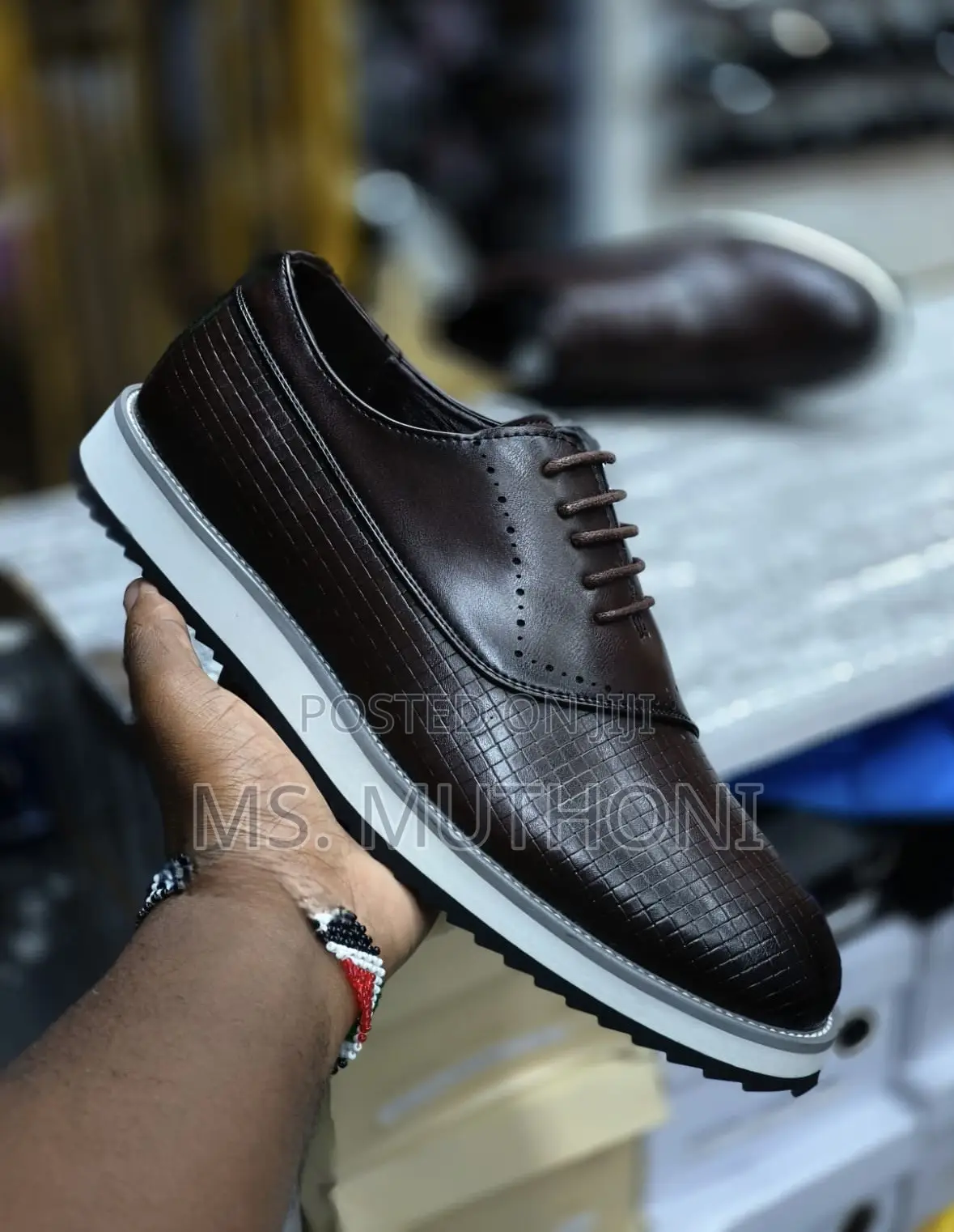 Berluti Checked Casual Derby Shoes Size 40-45