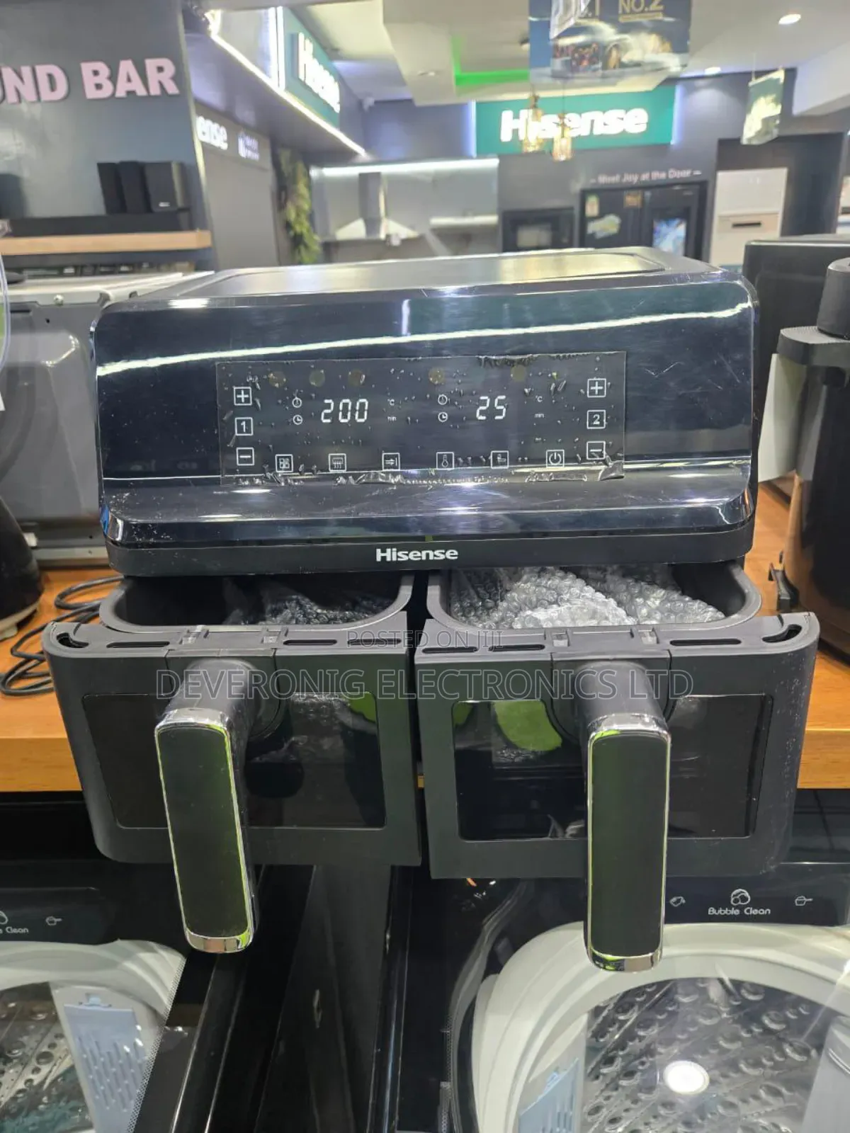 Hisense Double Air Fryer 8.6litres 11,500*