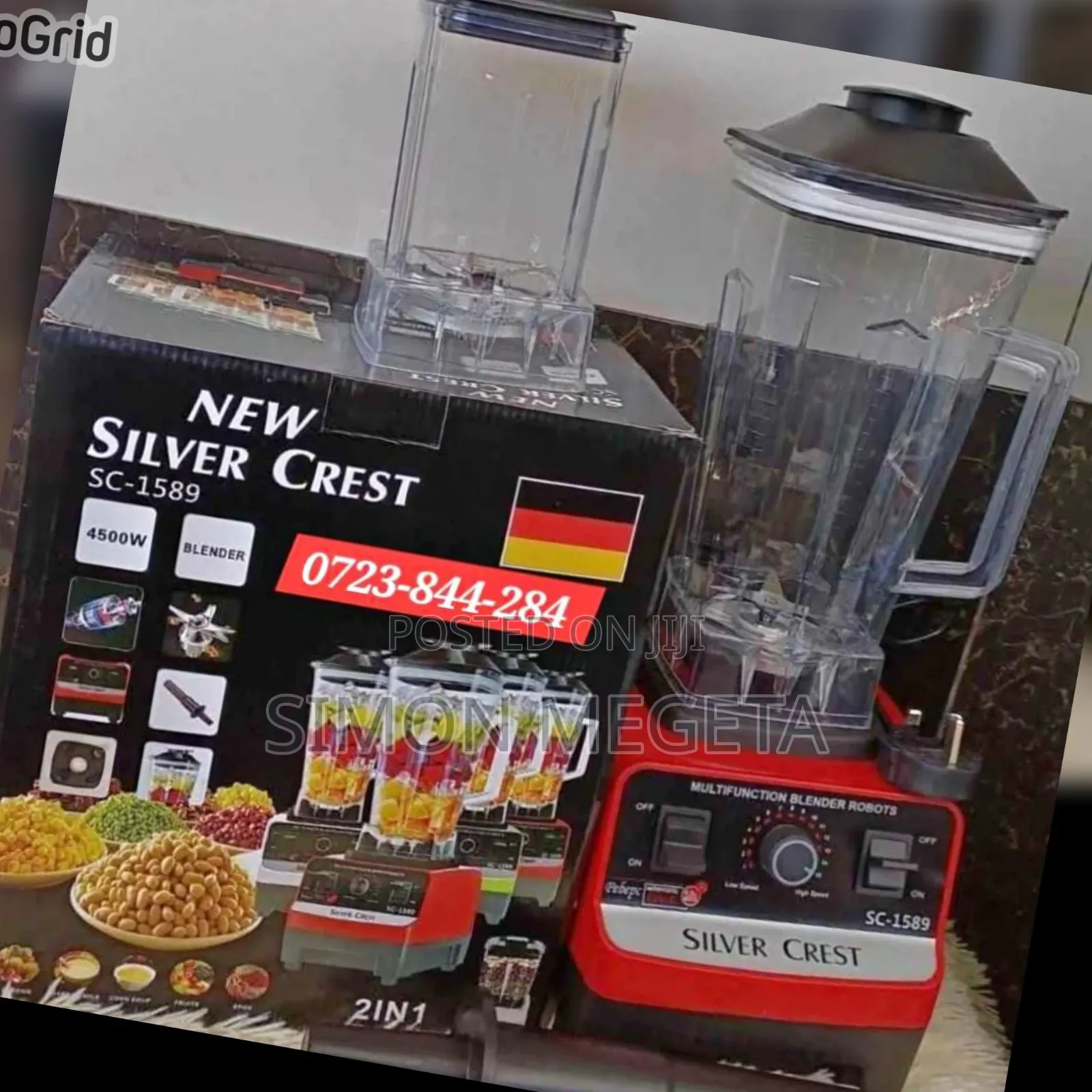 In Stock Fare Price Silver Crest 2 in 1 Heavy Duty Blender