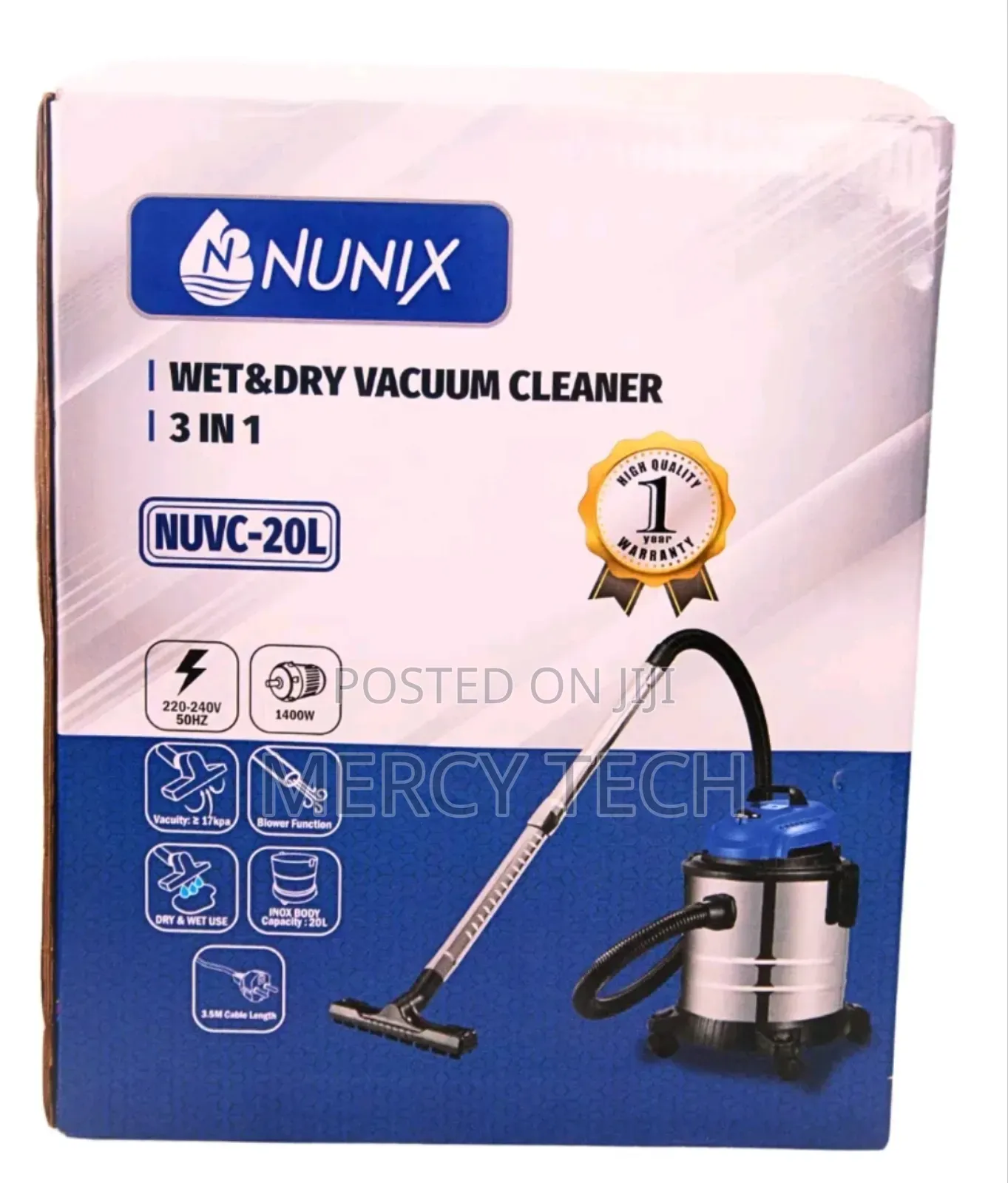 20 Litres Nunix Wet and Dry Vacuum Cleaner