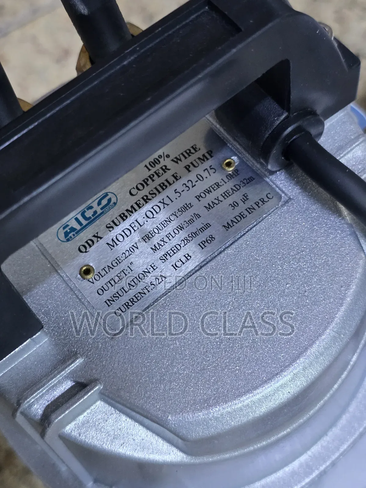 Aico 1hp 32m Head Shallow Well Submasible.Pump