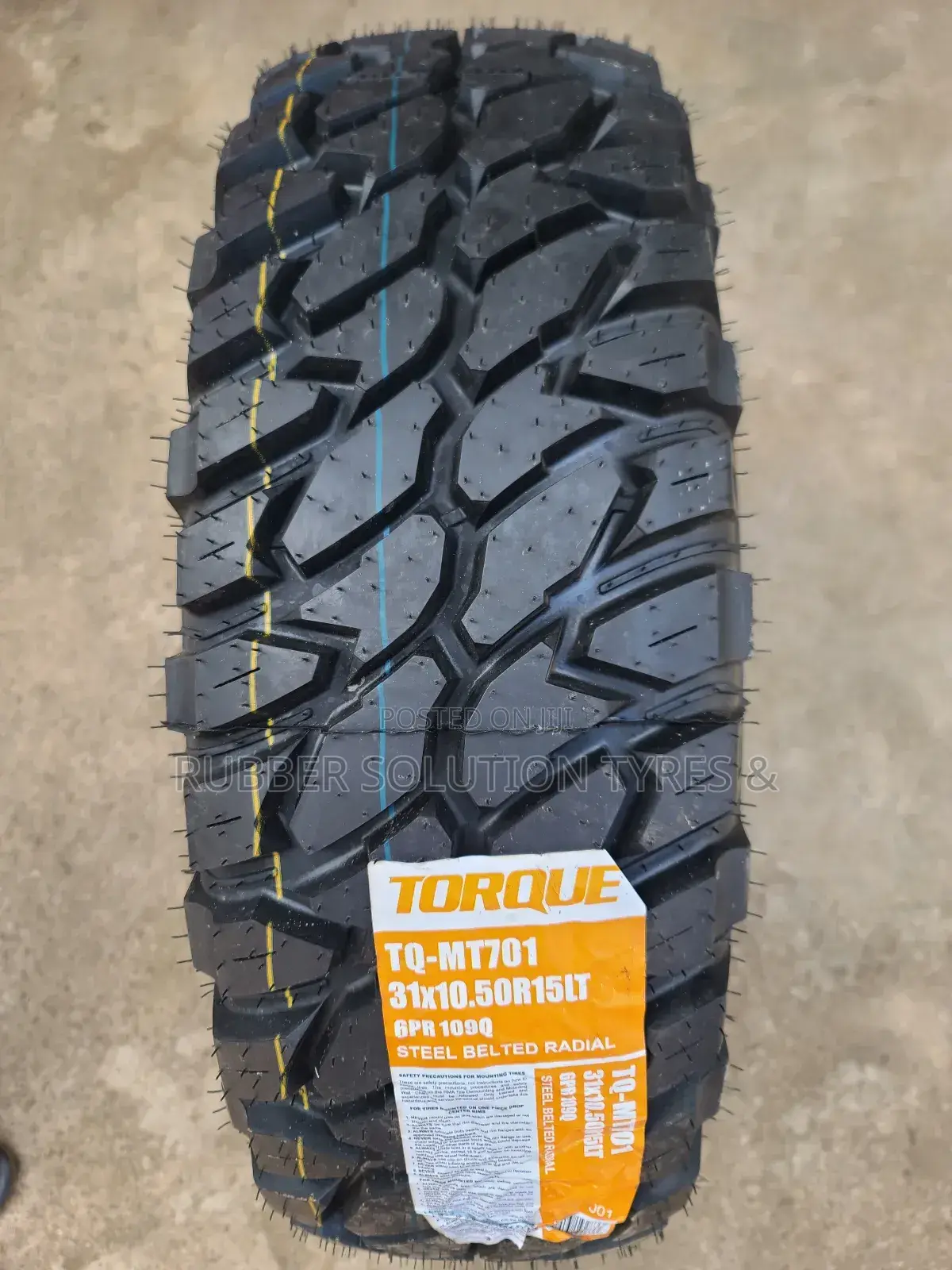 31x10.50 R15 Torque Tyres T.Q-mt701 Mud-Terrain