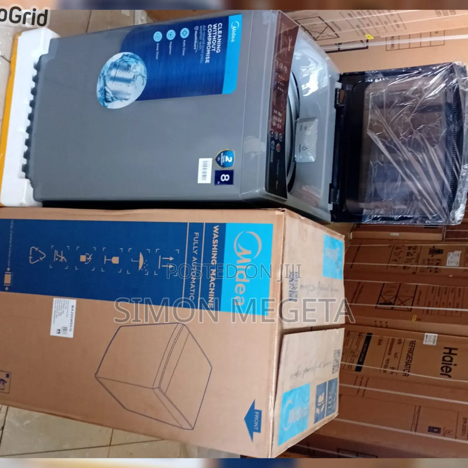 New Arrivals Midea 8 KGS Full Automatic Washing Machine Top Load