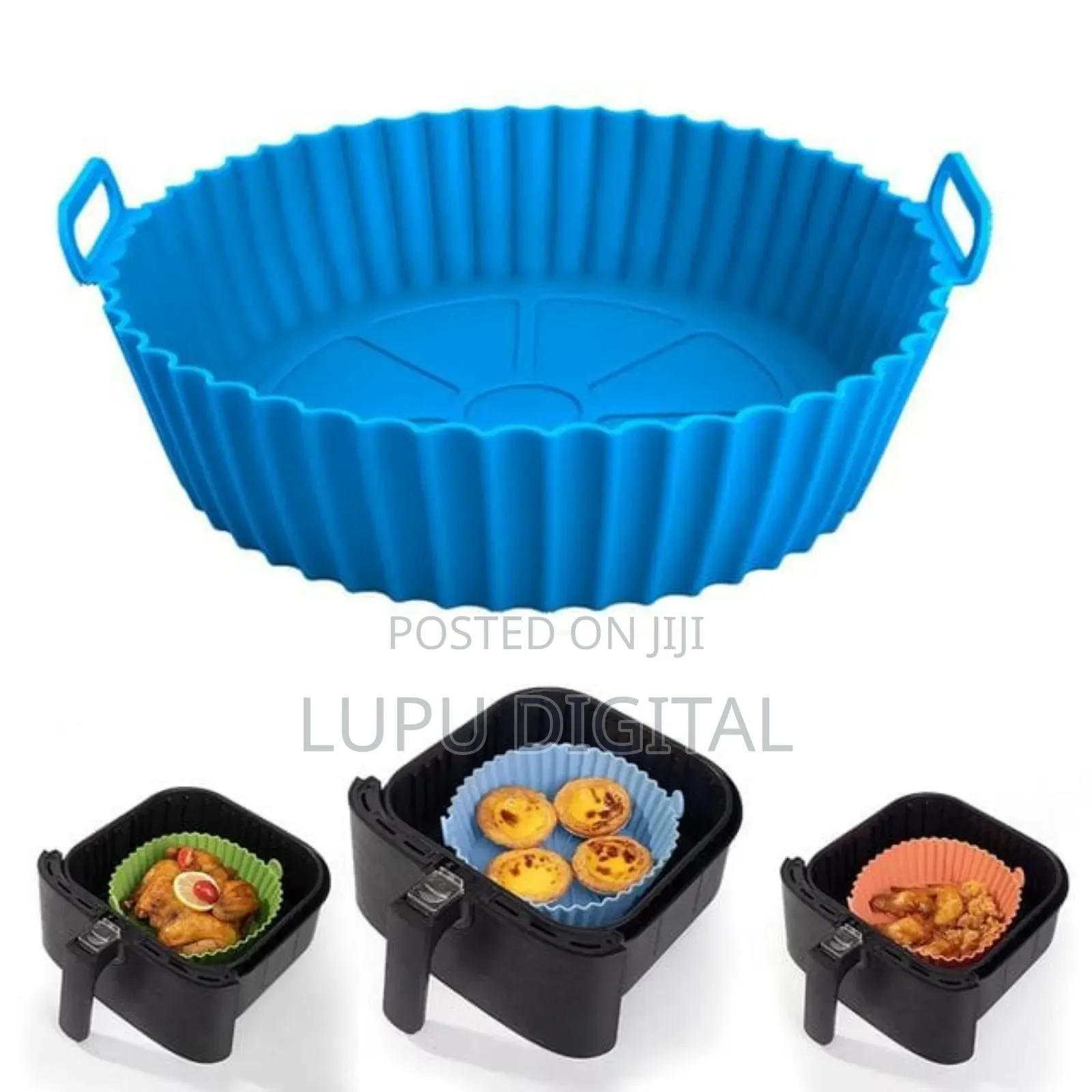 Food Grade Silicone 16-22cm Air Fryer Liner Baking Tin