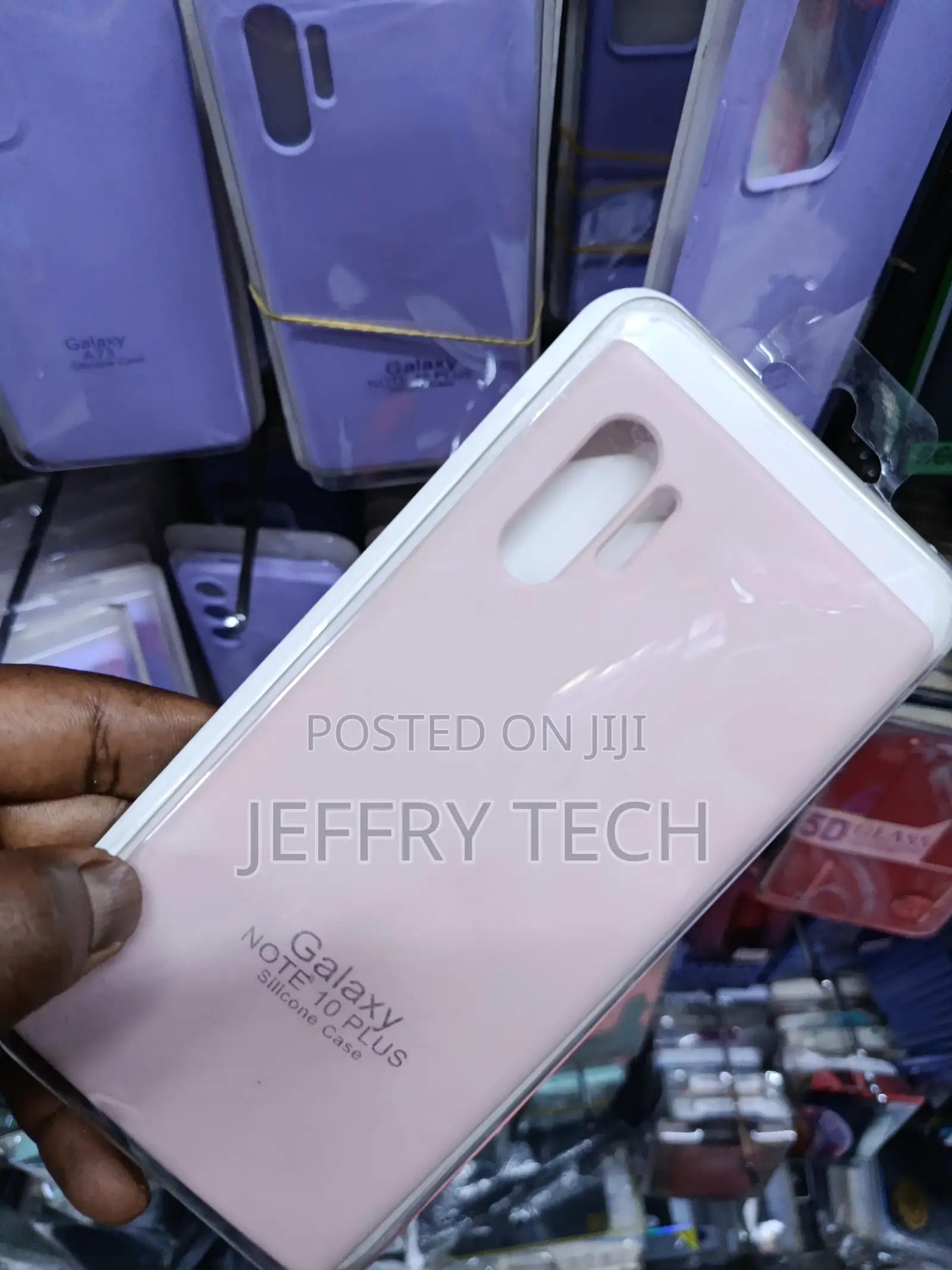 Amark Liquid Silicone Case for Samsung Galaxy Note 10 Plus -Rose Pink