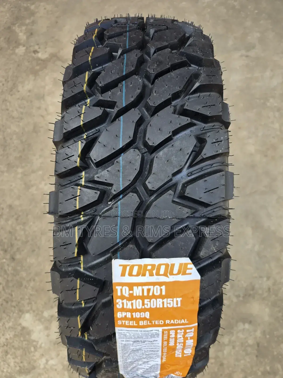 31x10.50r15 Torque Tyres (Mud Terrein).