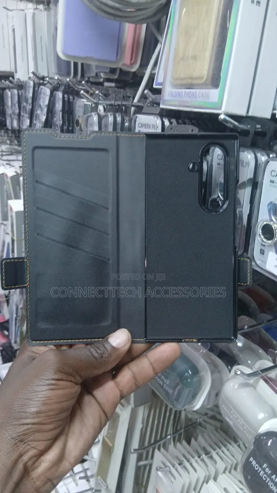 Samsung Z Fold 7 Leather Flip Case