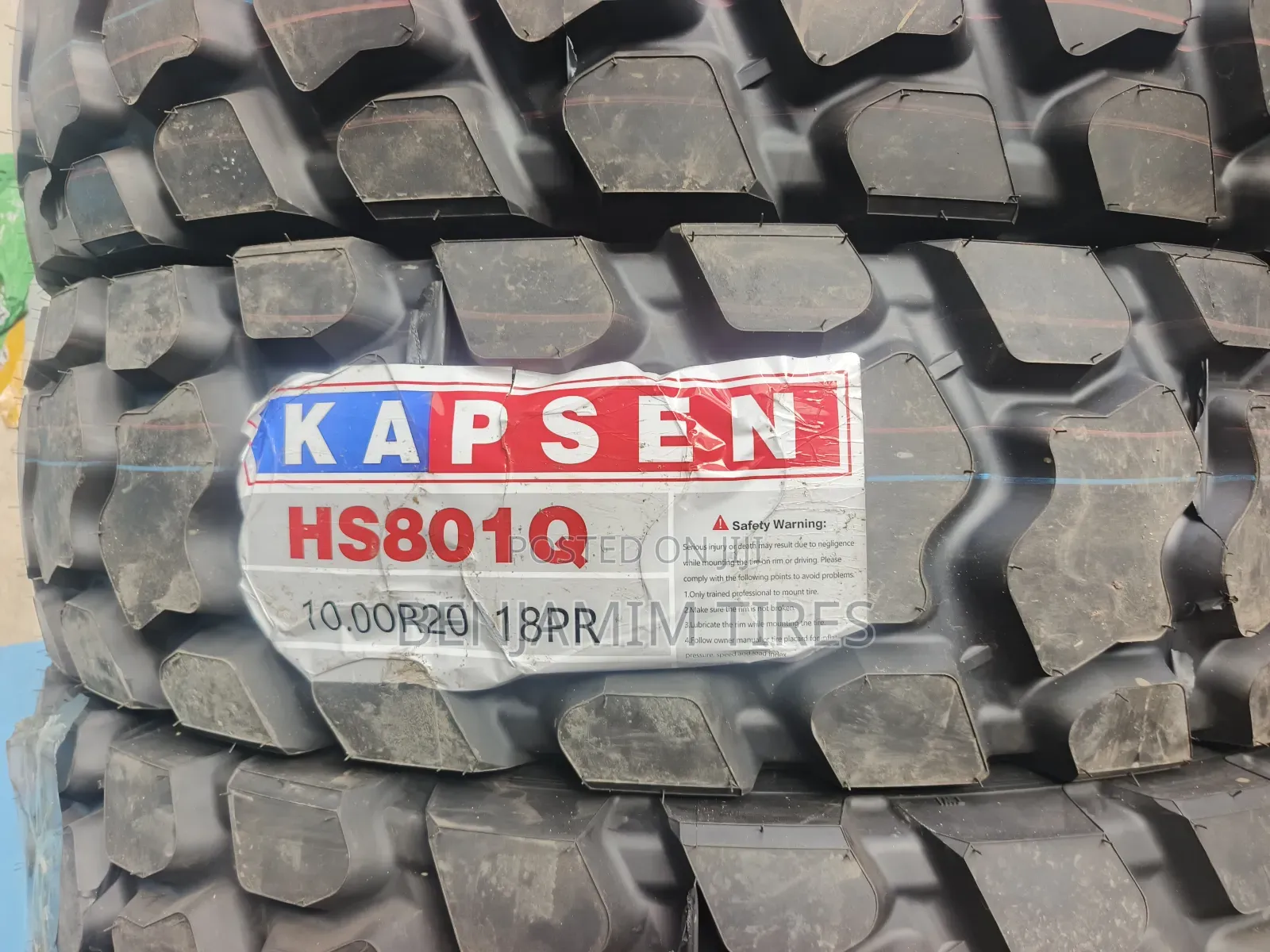 Kapsen Tires Sizes 10.00r20 Tubetype.