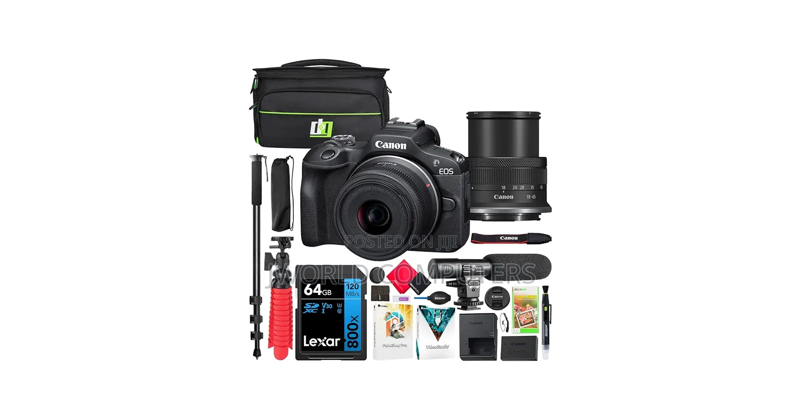 Canon Eos R100 Rf-S 18-45mm (Single) Kit Lens