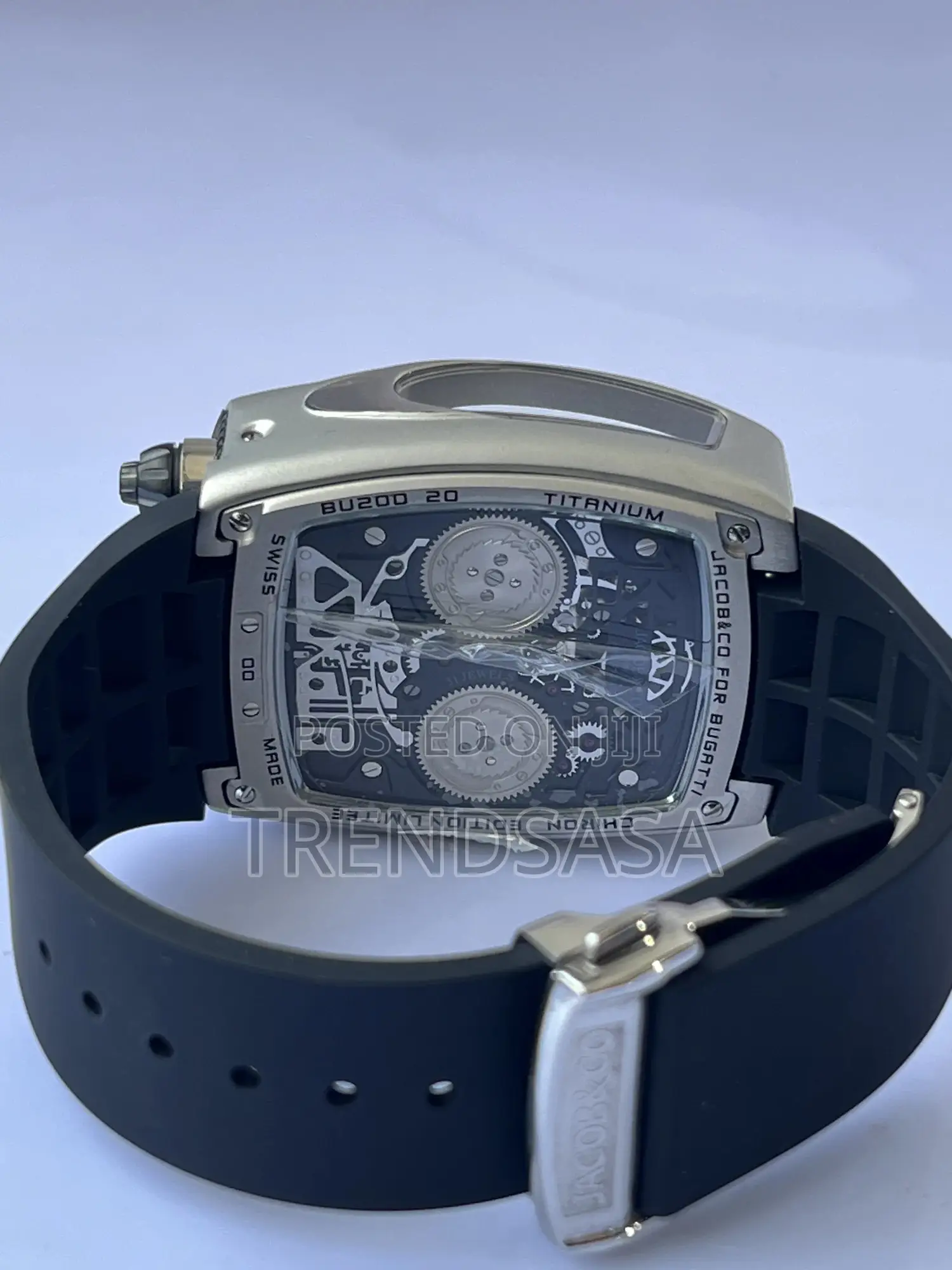 Jacob Co. Bugatti Chiron Tourbillon Titanium Watch
