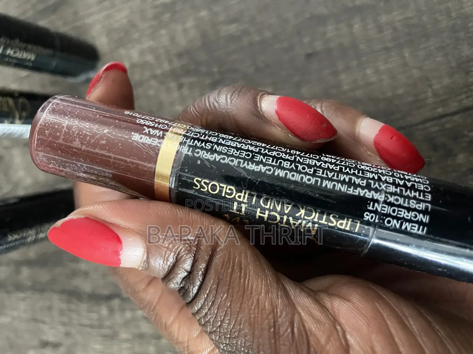 New Eve 2 In1 Natural Brown Lipstick and Lip Gloss Cosmetic Duo (No22)
