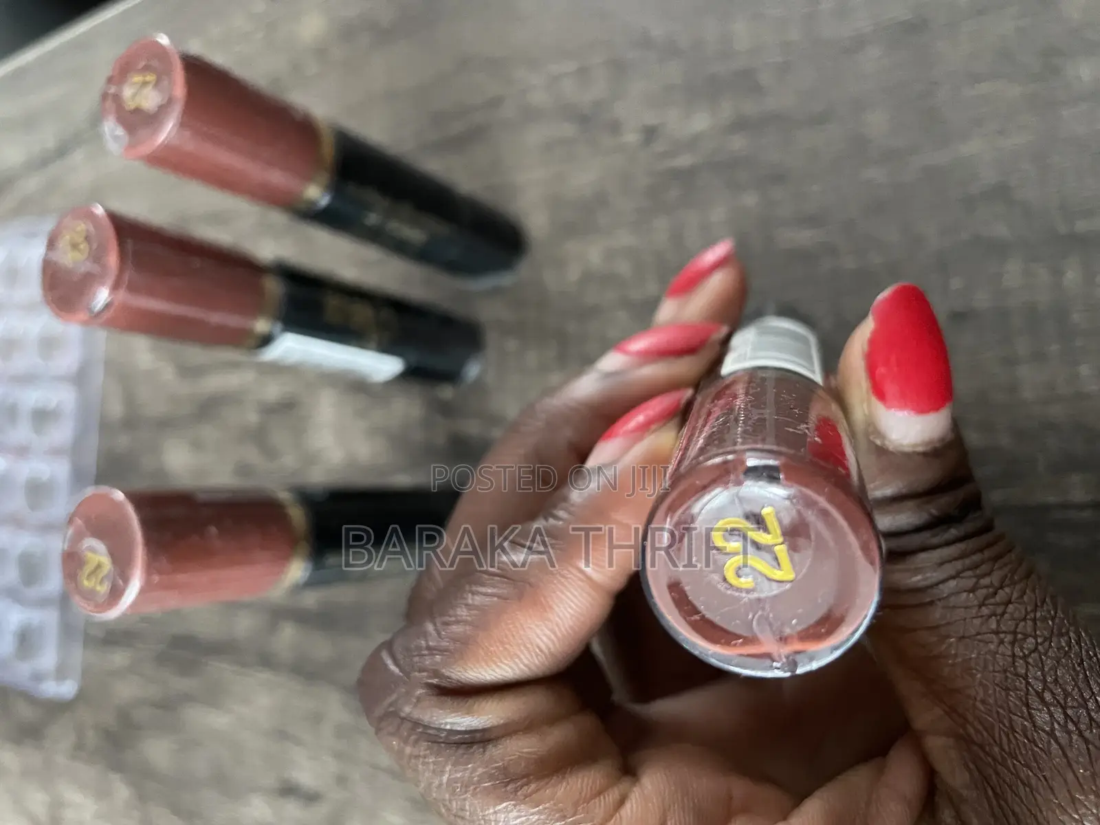 New Eve 2 In1 Natural Brown Lipstick and Lip Gloss Cosmetic Duo (No22)