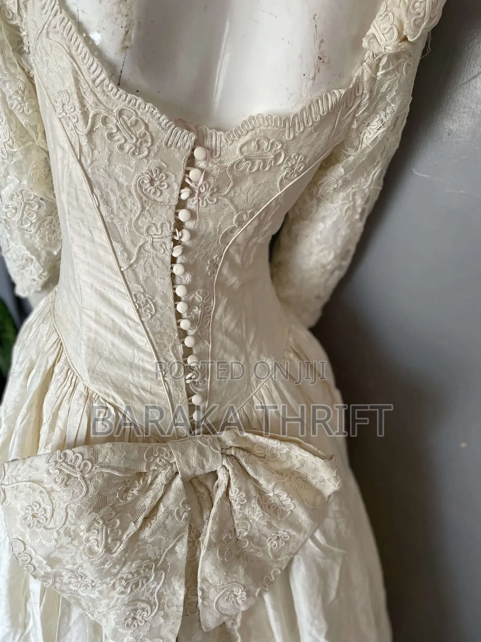 Vintage Helen Marina Wedding Dress (100% Silk)