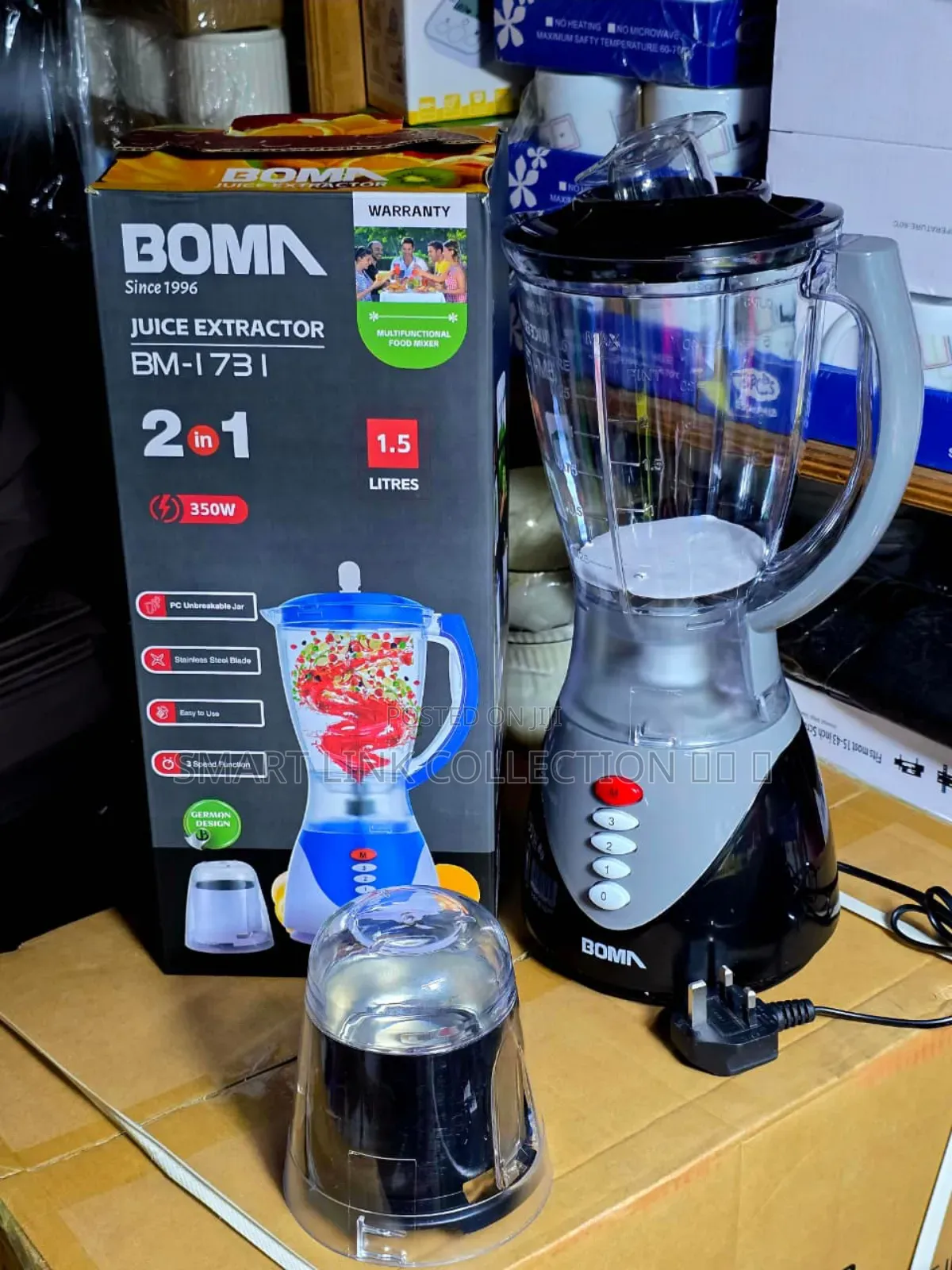 ' Boma ' Range of Appliances Blender 2 in 1 Bm 1731