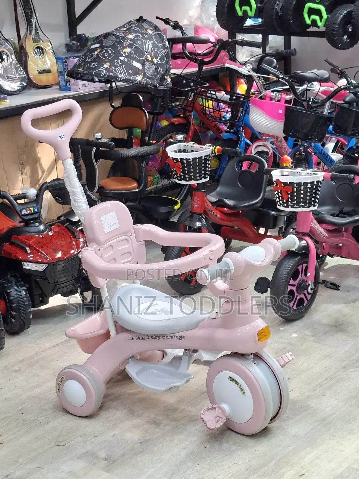 Safe Stylish Kids Push Tricycle (1-4yrs )
