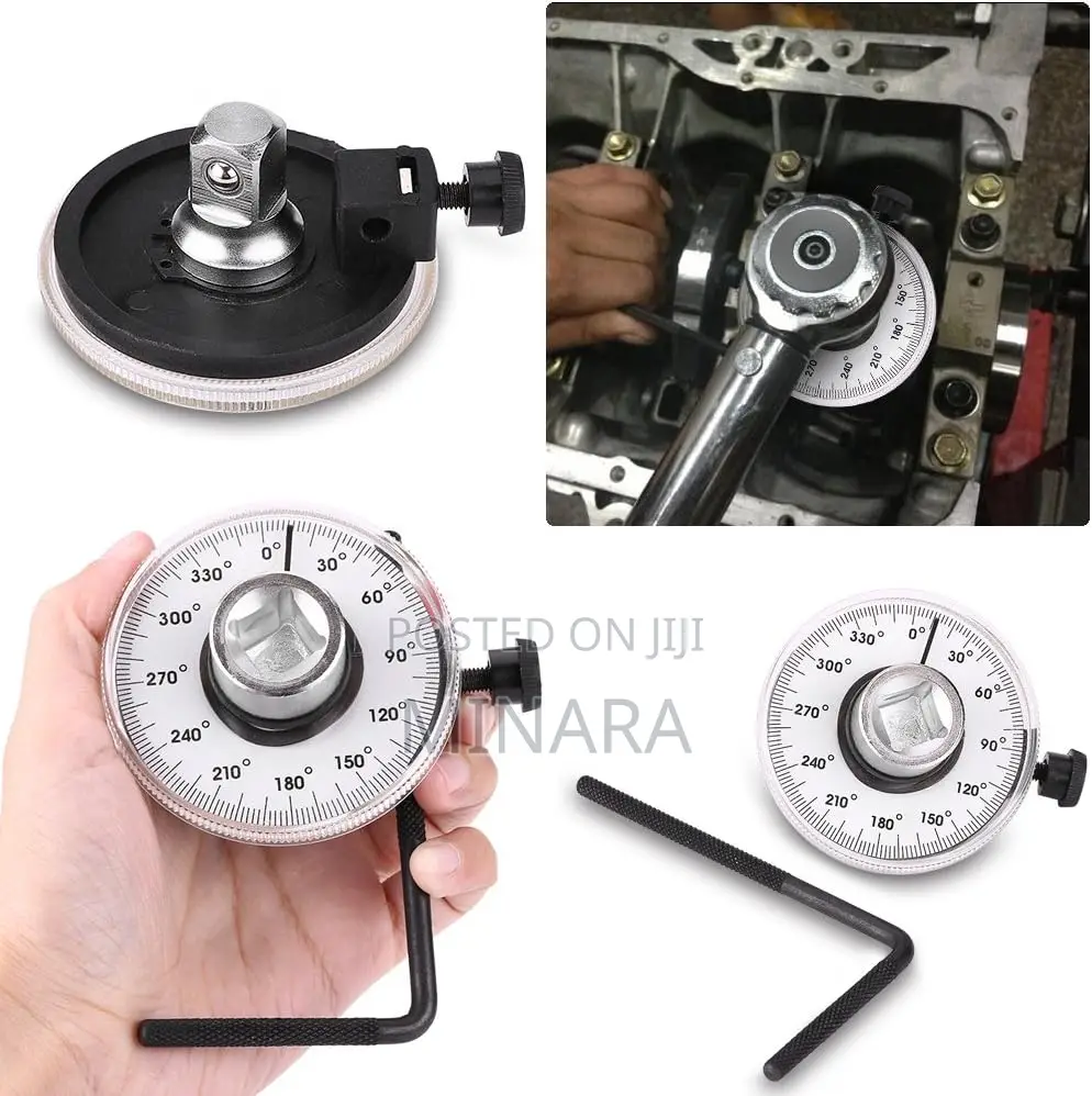 1⁄2” Dr, Torque Angle Gauge, 360 Deg Adjustable Angular Torque Meter