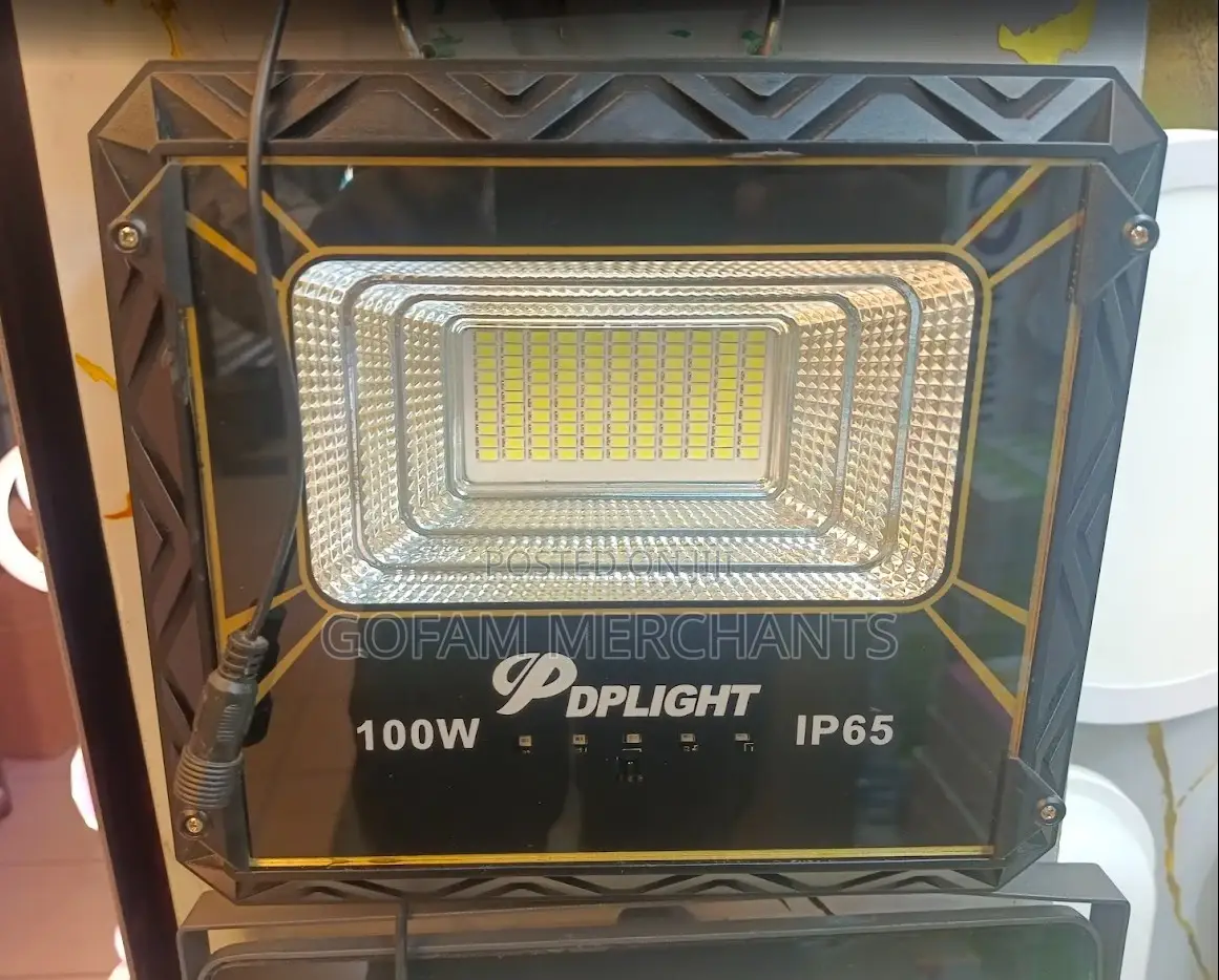 Dp Light 100w Solar Floodlight – Bright Outdoor Lighting