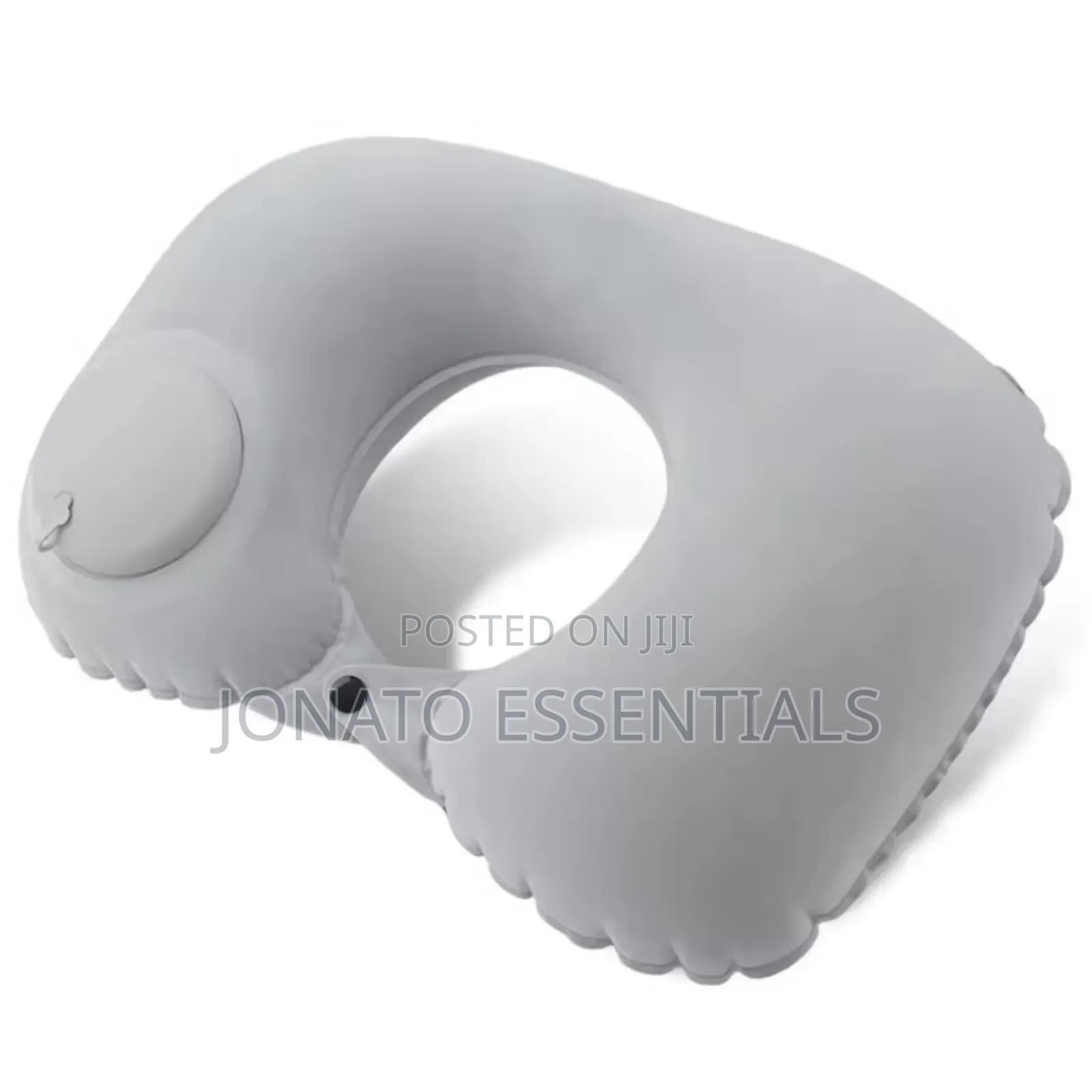 Inflatable Travel Neck Pillow With Built-in Pump - Portable U-Shaped