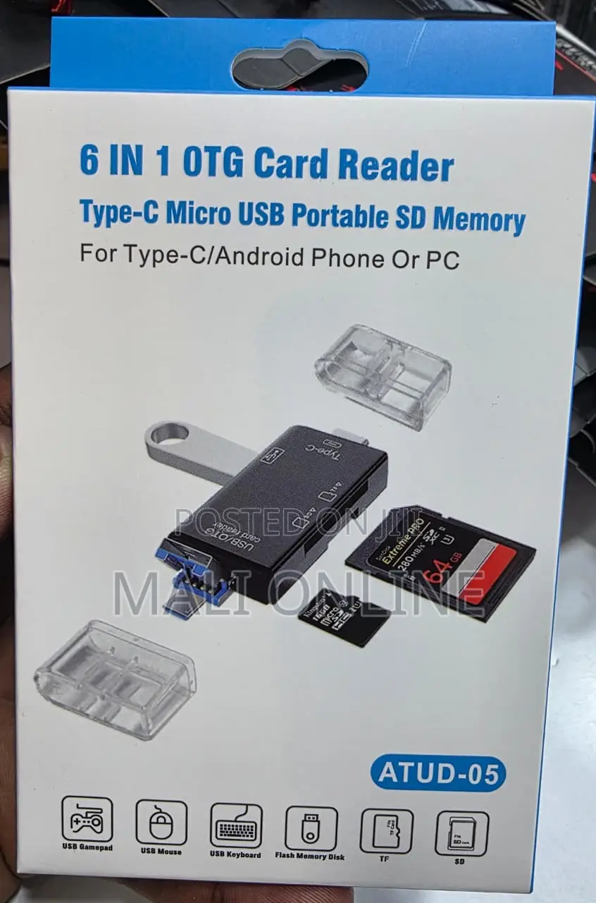 Multi Port Otg Card Reader Type-C Micro-Usb Usb-a Sd Tf Memory Adapter