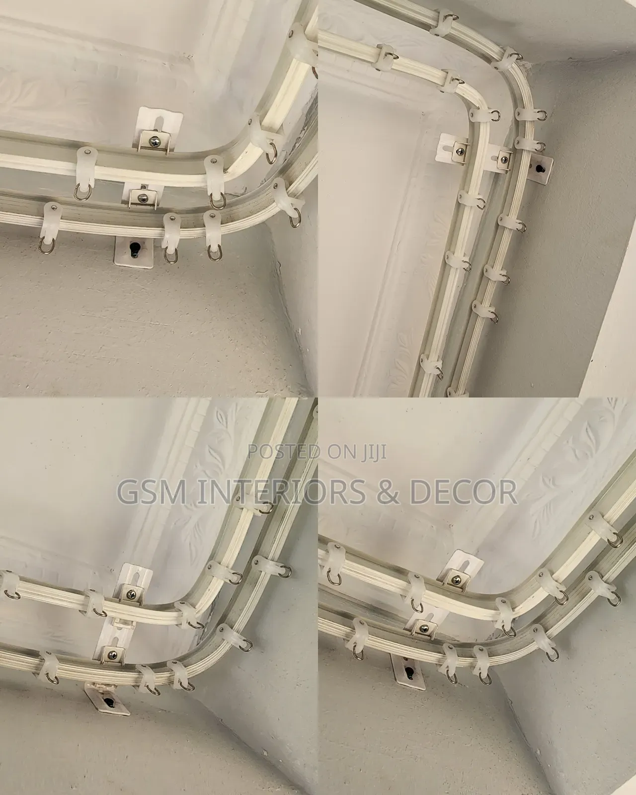 Aluminium Bendable Curtain Rails in Modified Pairs