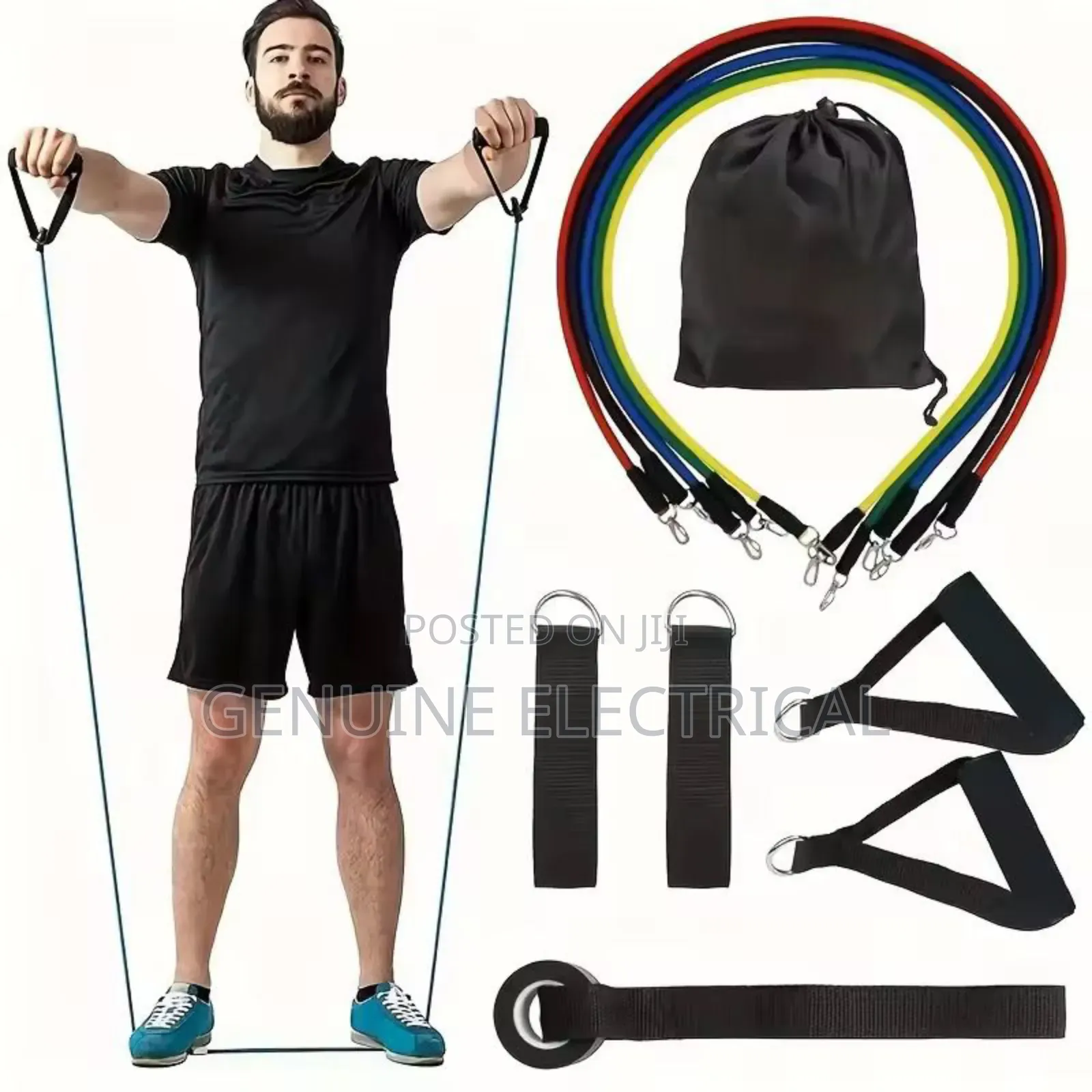 11pcs/Set Pull Rope, Resistance Bands, Portable Fitness Equipment,