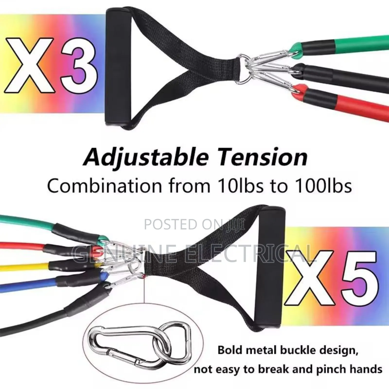 11pcs/Set Pull Rope, Resistance Bands, Portable Fitness Equipment,