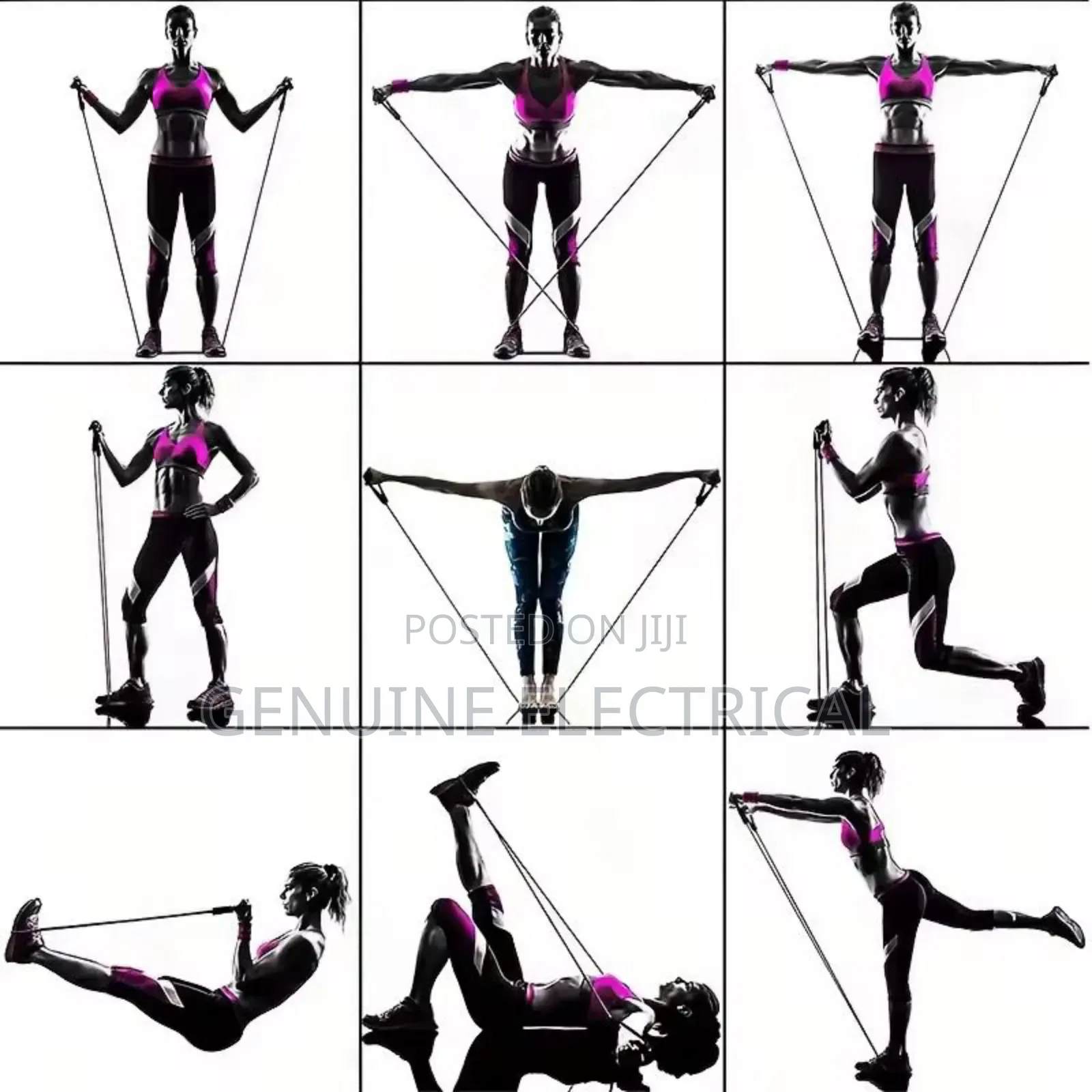 11pcs/Set Pull Rope, Resistance Bands, Portable Fitness Equipment,