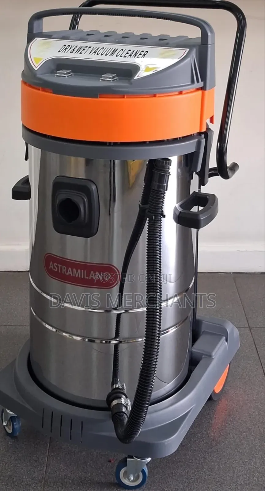 Vacuum Cleaner Wet And Dry 100 Litres With 2 Switches