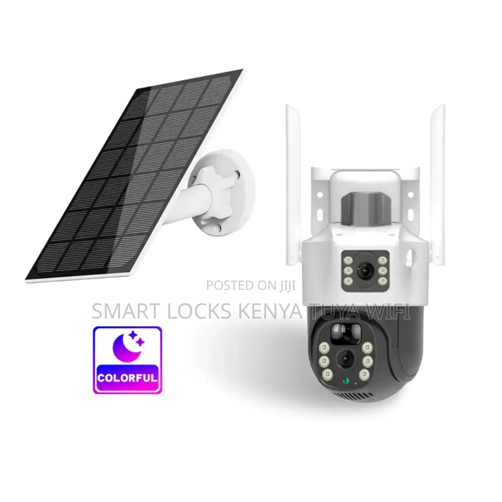 V380 Pro Dual Lens Ai Solar Camera