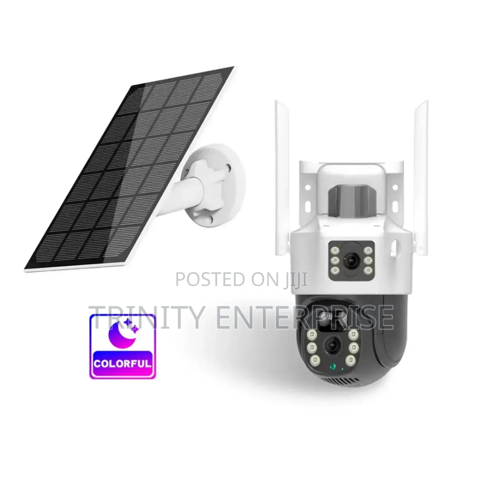 V380 Pro Dual Lens Ai Solar Camera