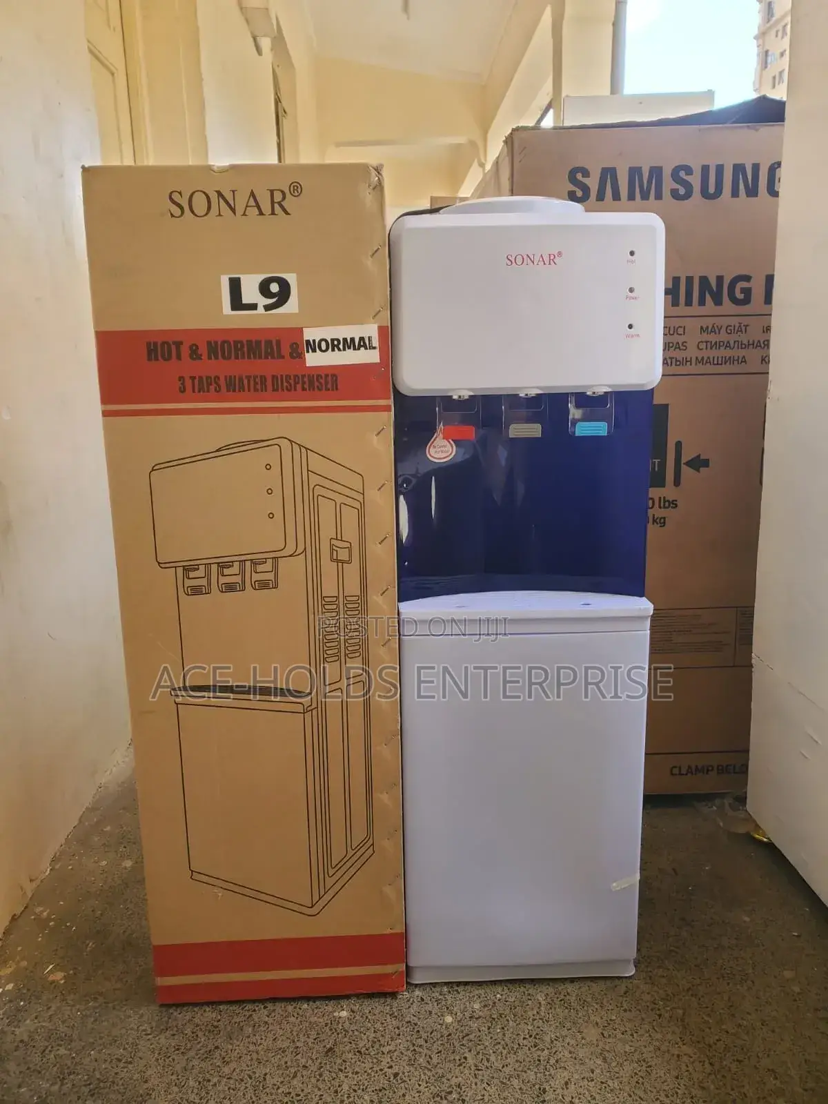Hot and Normal 3 Taps Water Dispenser - Sonar L9 (Top Load)