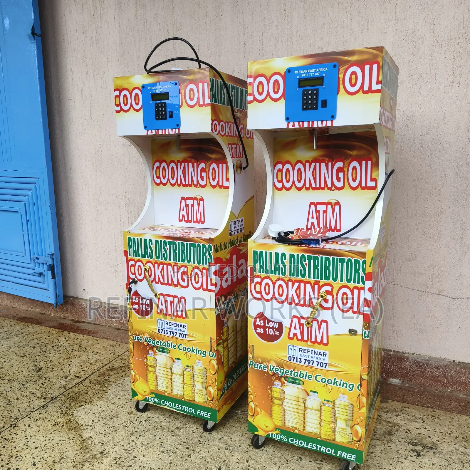 Hygienic Salad Oil Atm Machine With Sales Monitoring