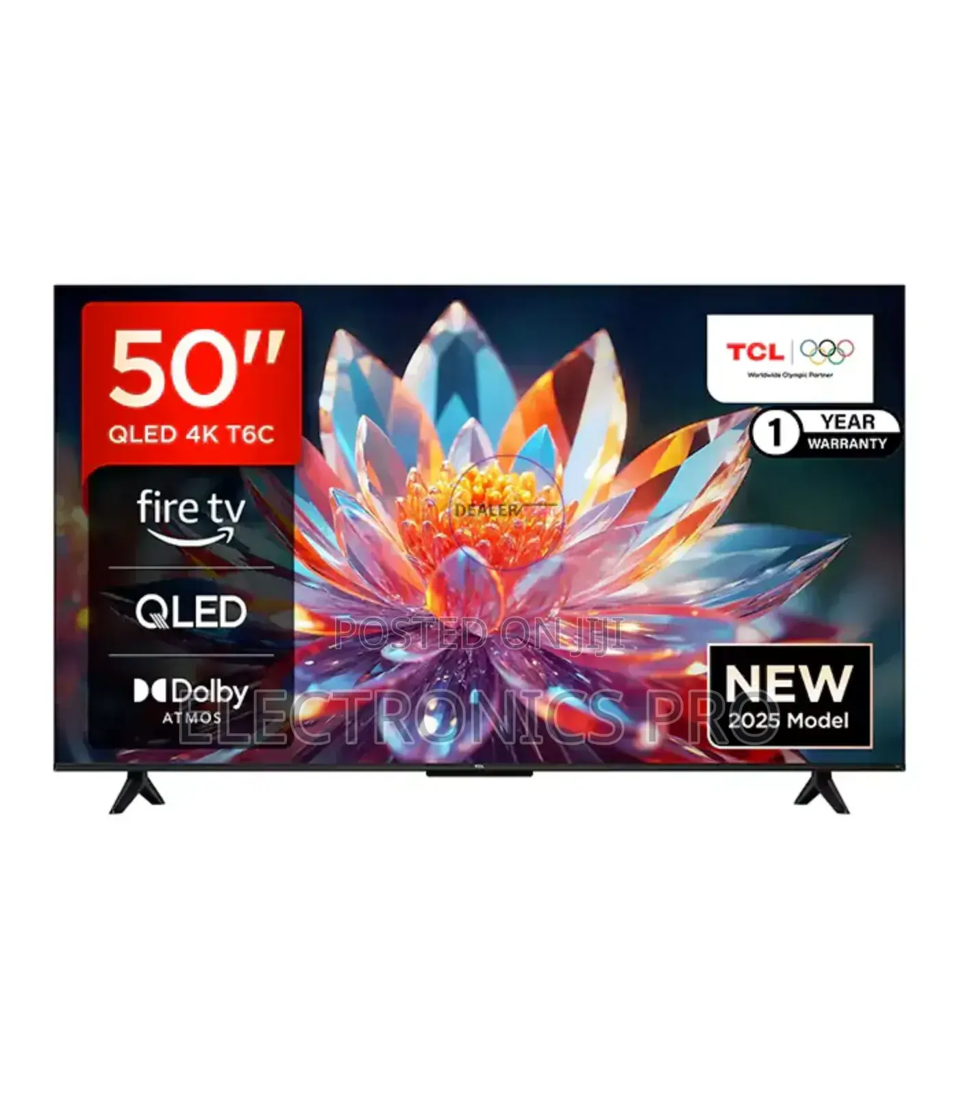 TCL 50 Inch Qled Smart TV – T6d Series, Model 50t6d