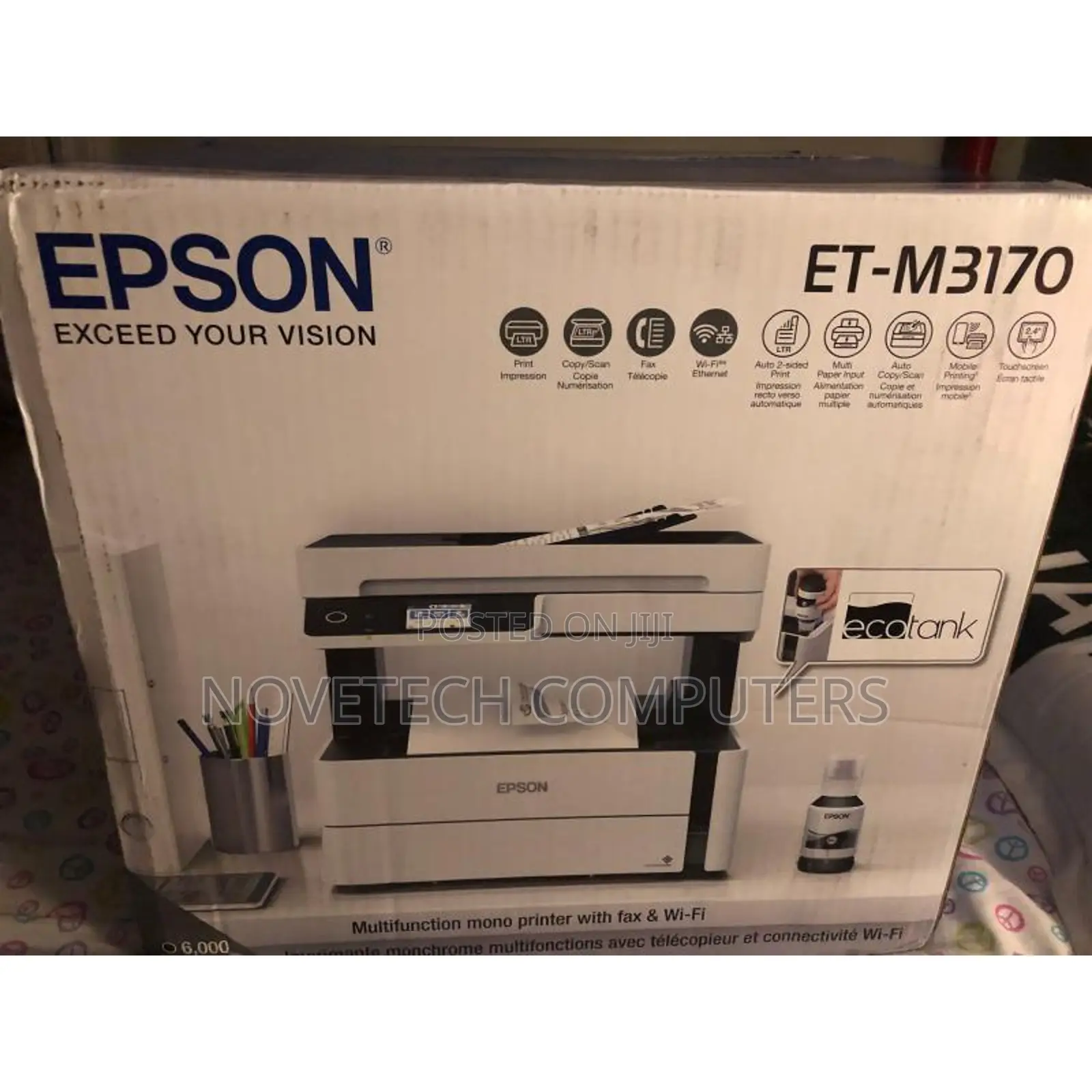 Epson Eco Tank M3170 Mono Printer – C11cg92404